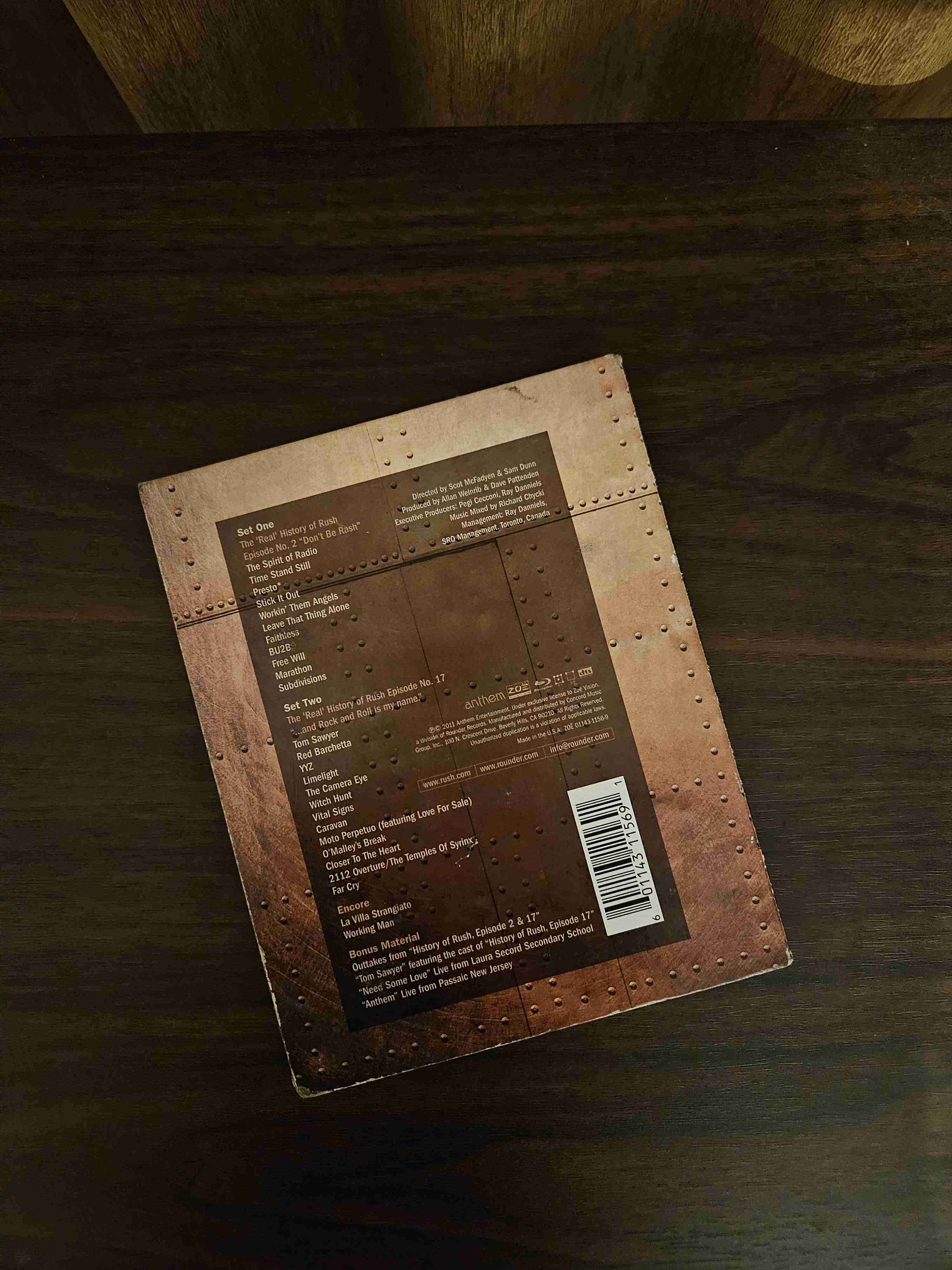 BLU-RAY Rush Time Machine 2011 - miniatura 3