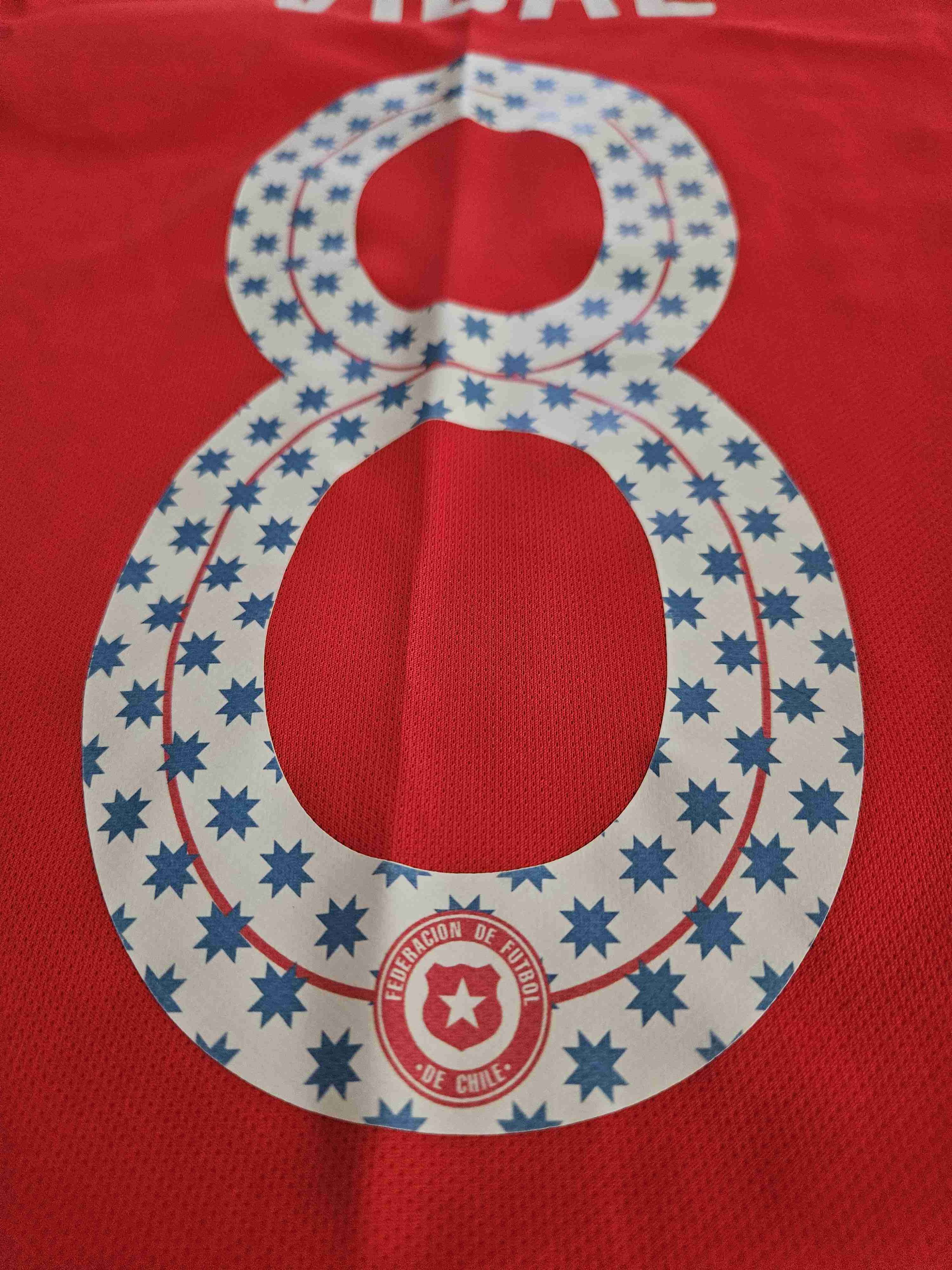 Camiseta roja selección chilena VIDAL - miniatura 3