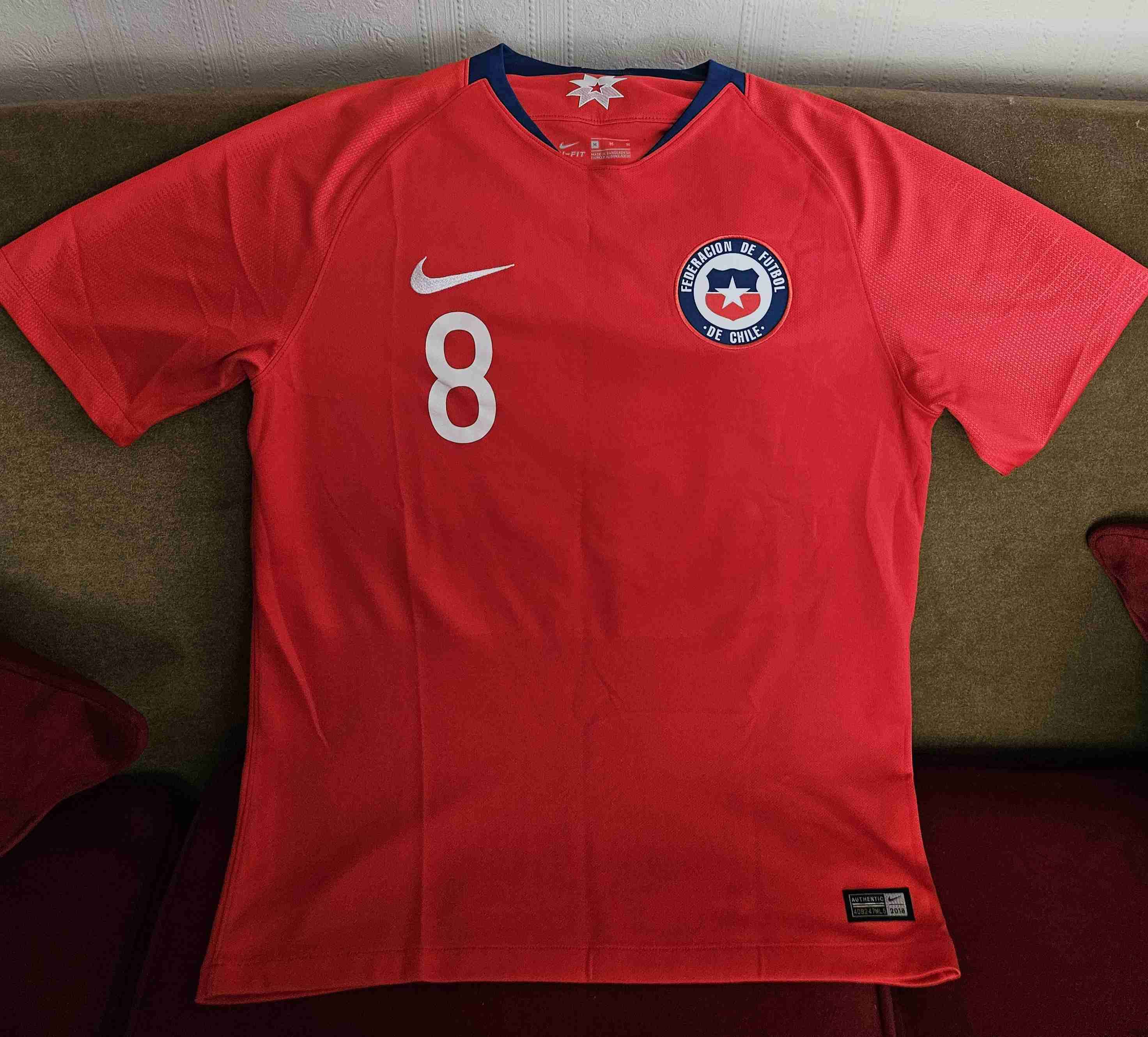 Camiseta roja selección chilena VIDAL - miniatura 6