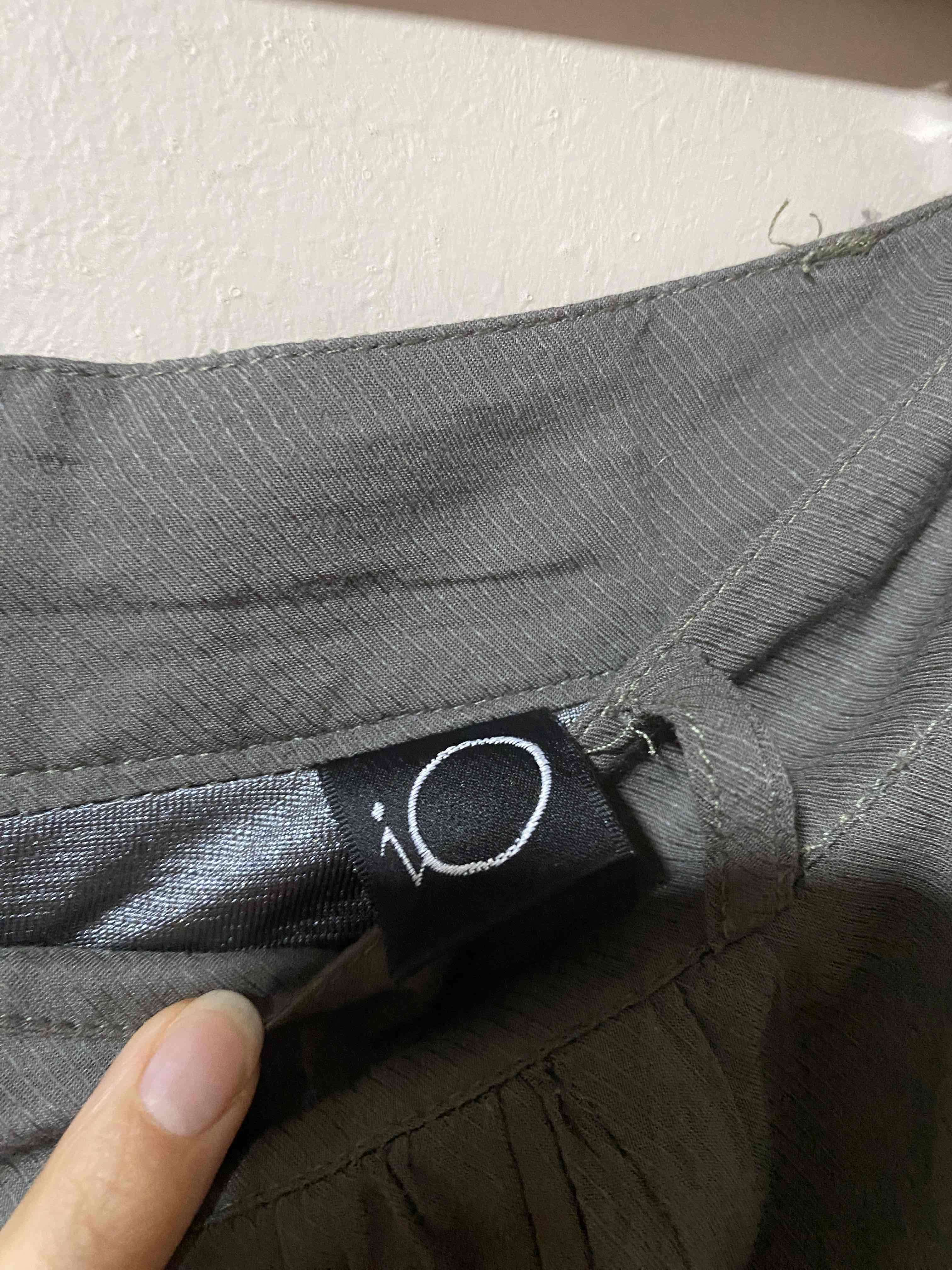 Falda larga gris plisada - miniatura 2