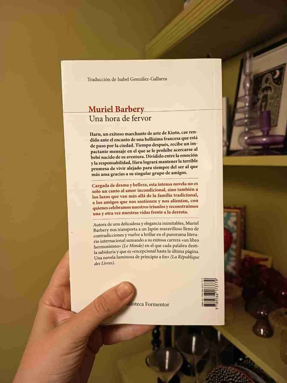 Libro 'Una hora de fervor' de Muriel Barbery - miniatura 3