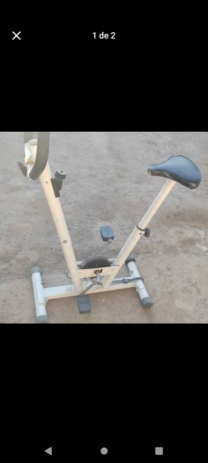 Bicicleta estática usada blanca - miniatura 2