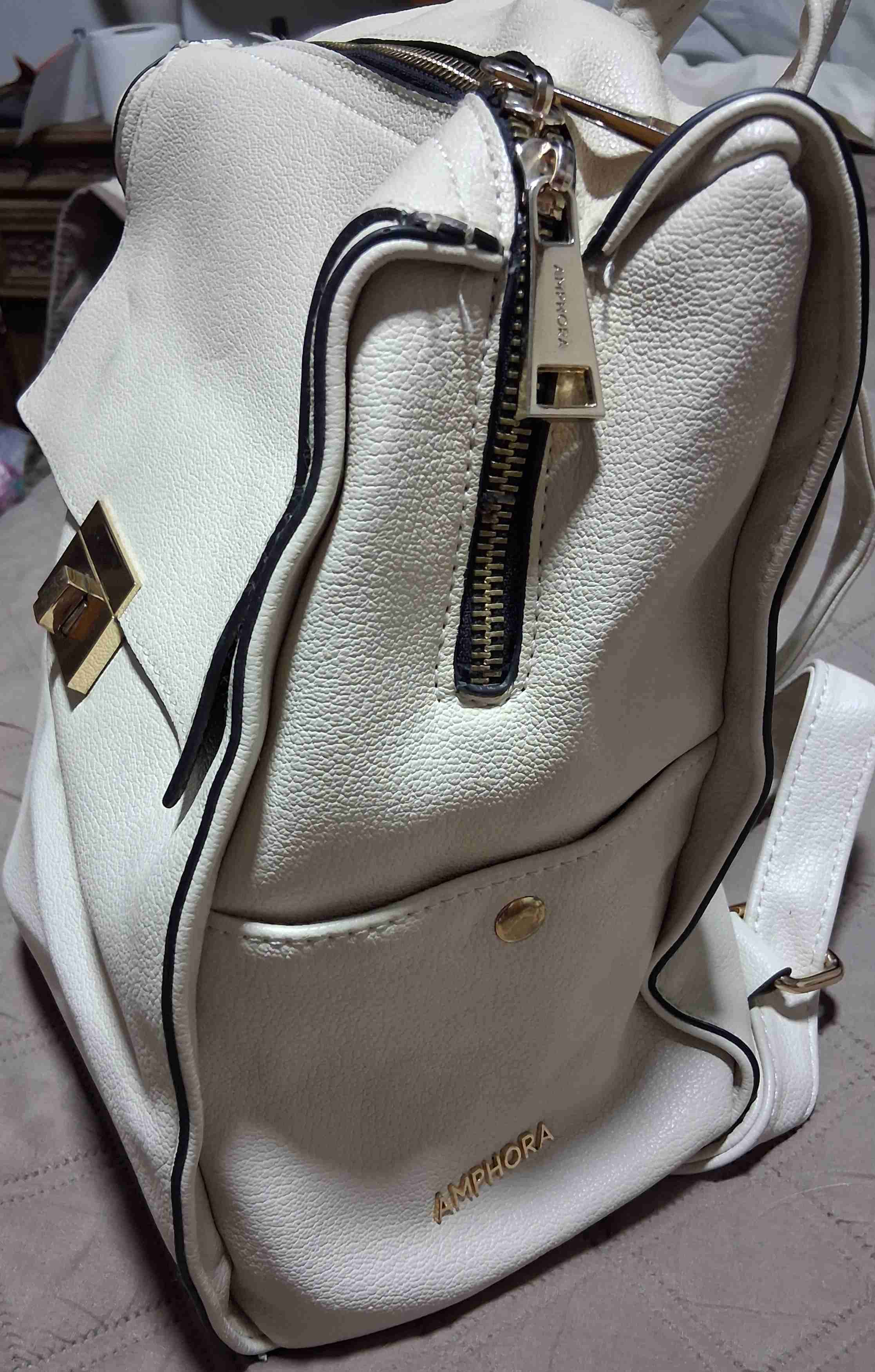 Mochila blanca Amphora