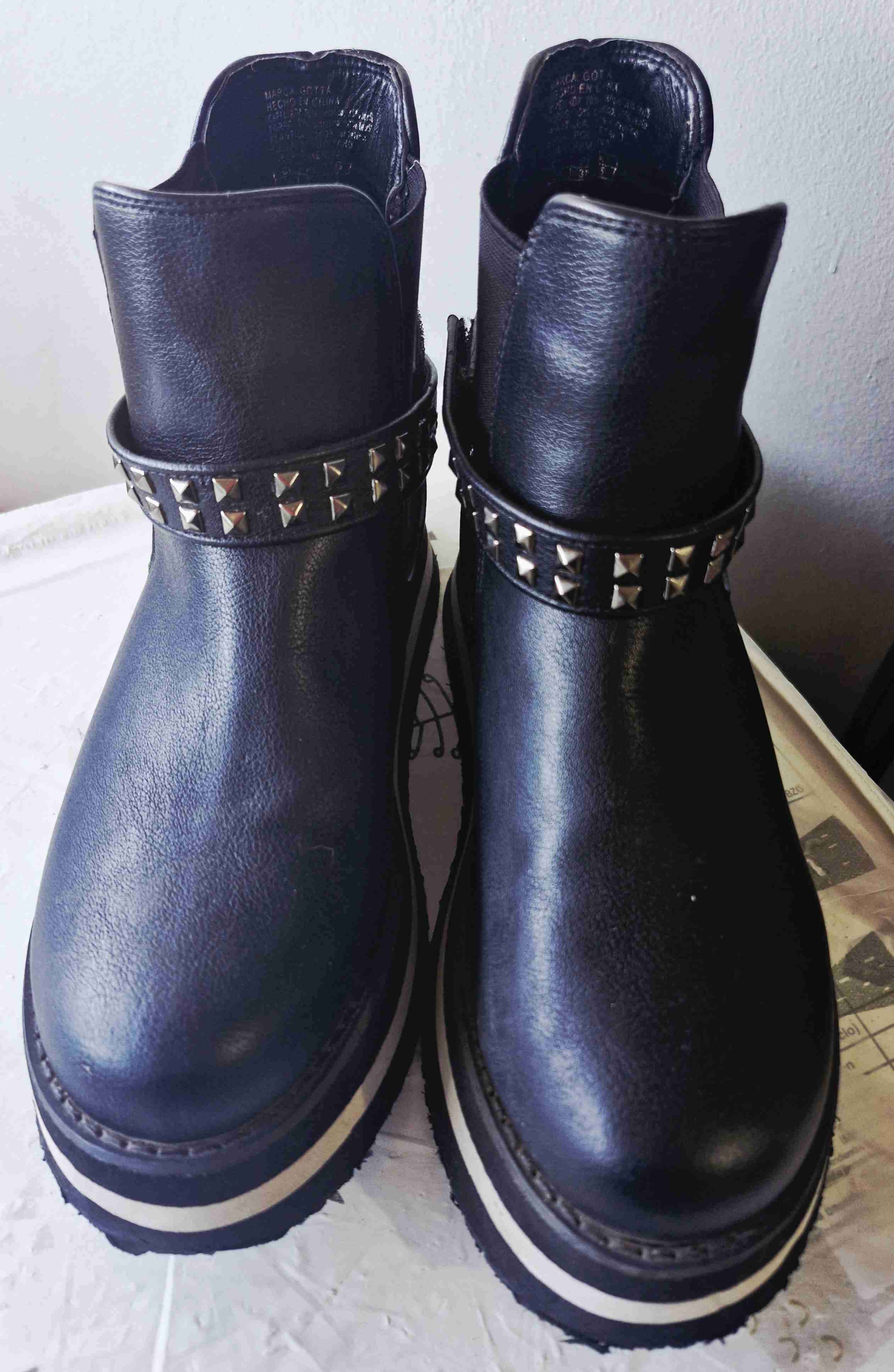 Botines Gotta negros con tachas N38 - miniatura 4