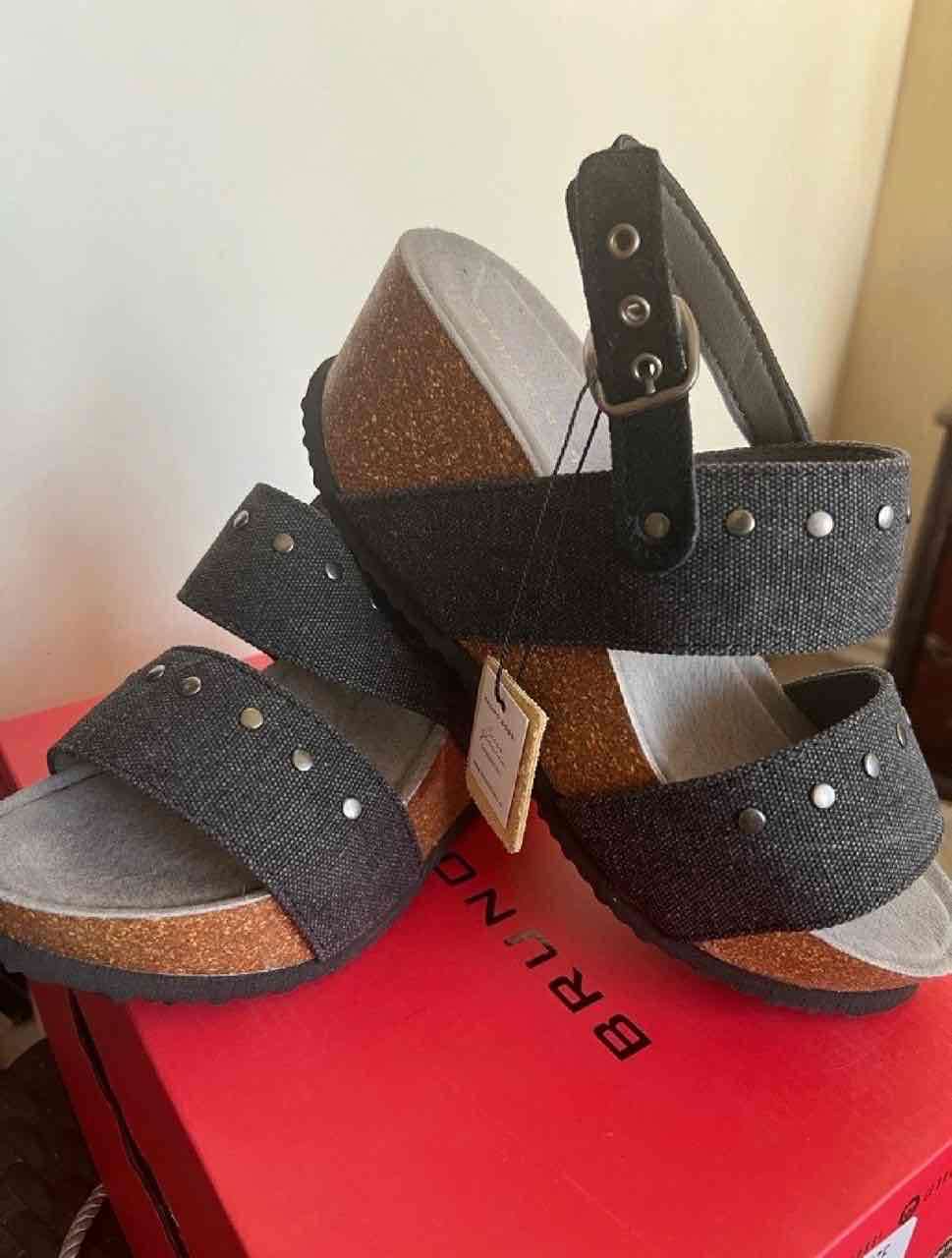 Sandalias negras de corcho - miniatura 2