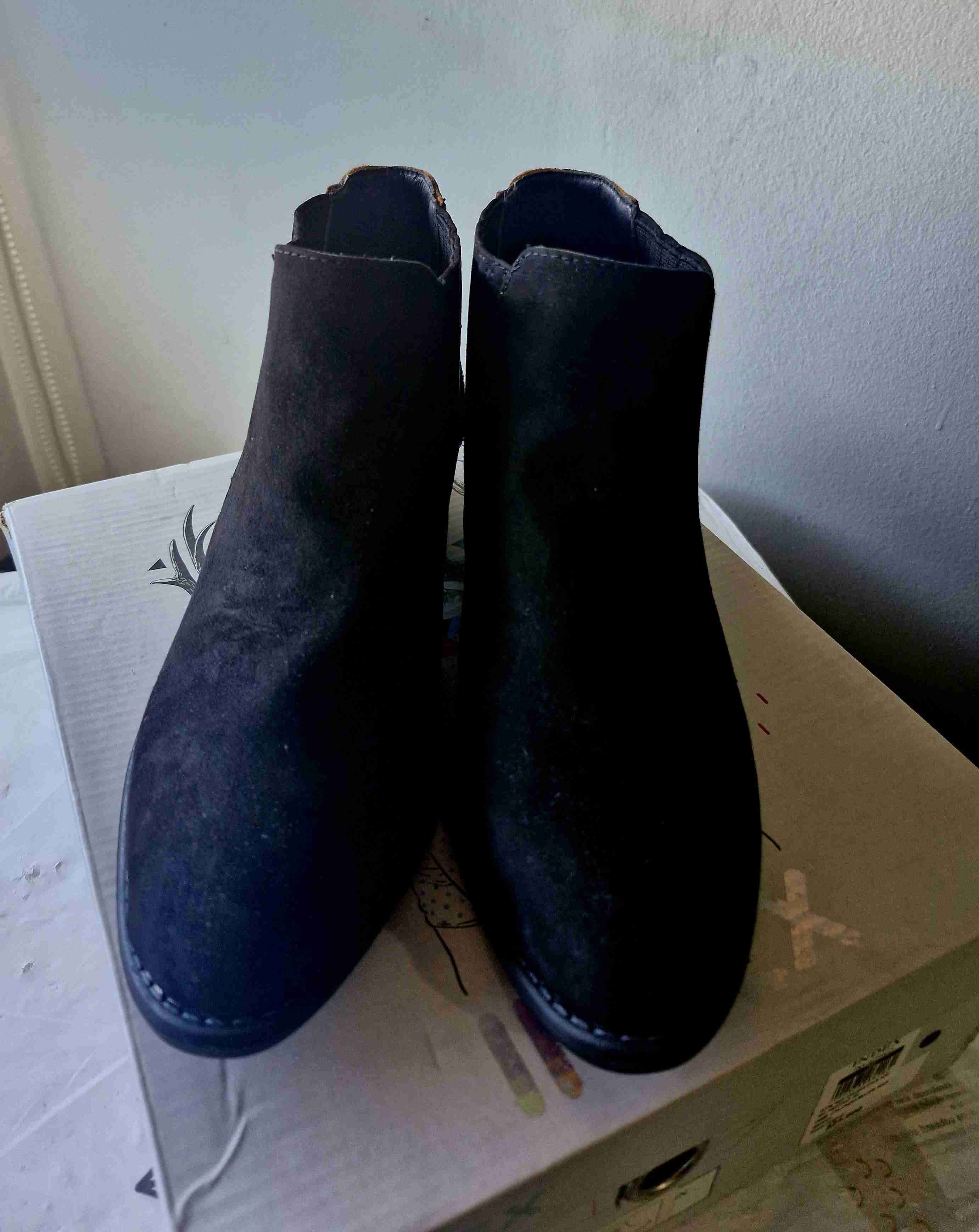 Botines negros con detalle animal print N38 - miniatura 4