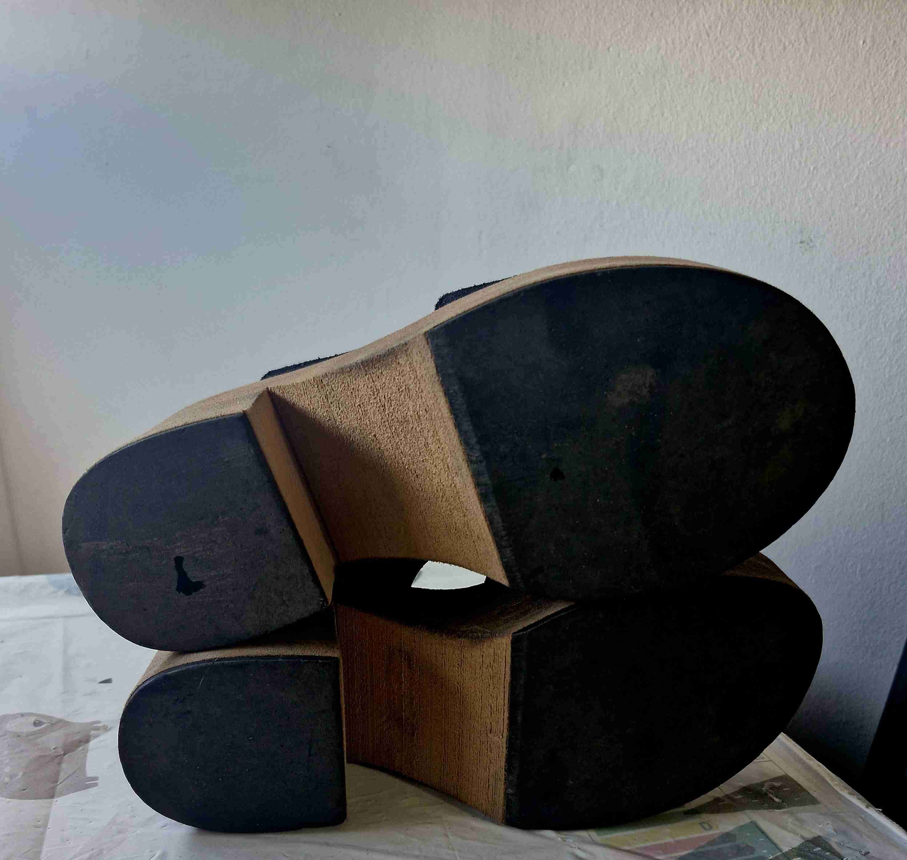 Sandalias negras con plataforma Fiorucci - miniatura 5