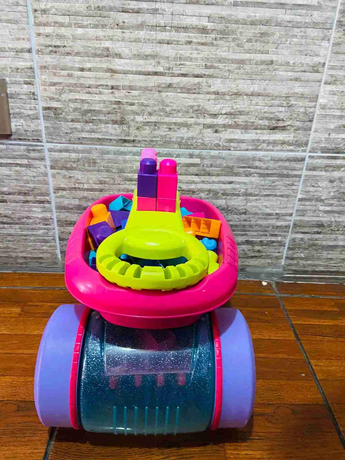 Carrito de bloques colorido infantil - miniatura 2