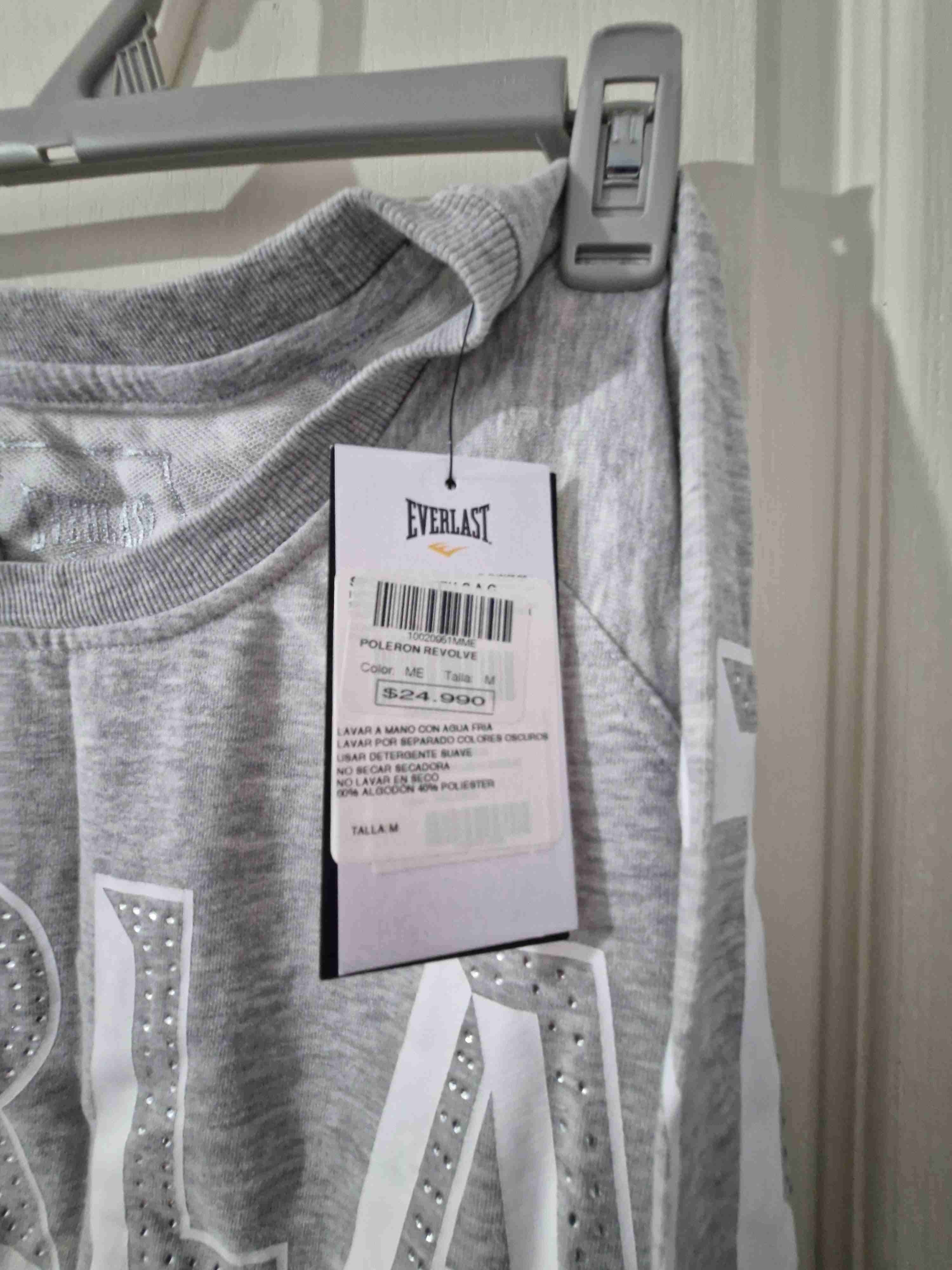 Poleron gris Everlast talla M - miniatura 2