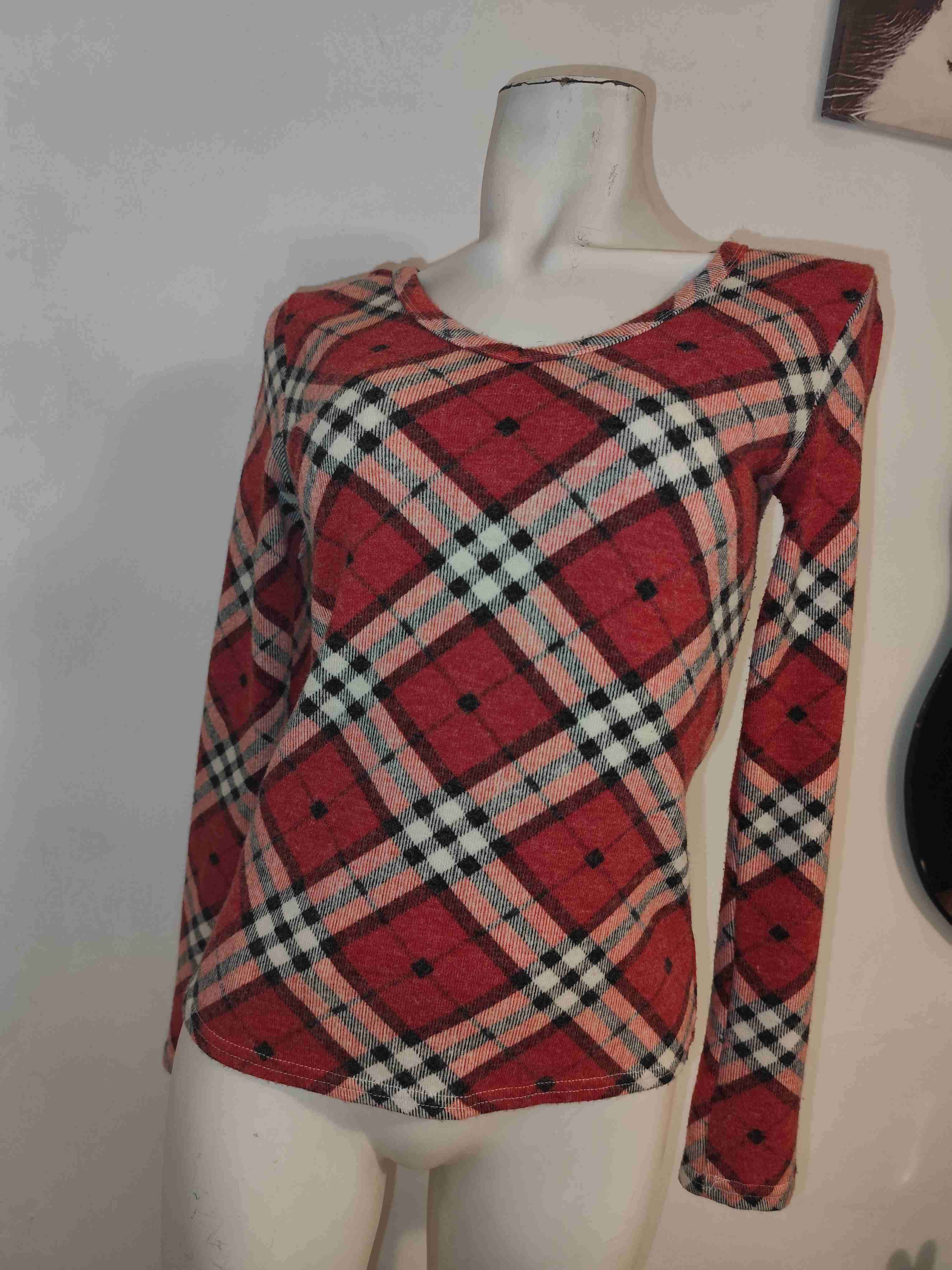 Suéter escocés rojo — talla m - miniatura 2