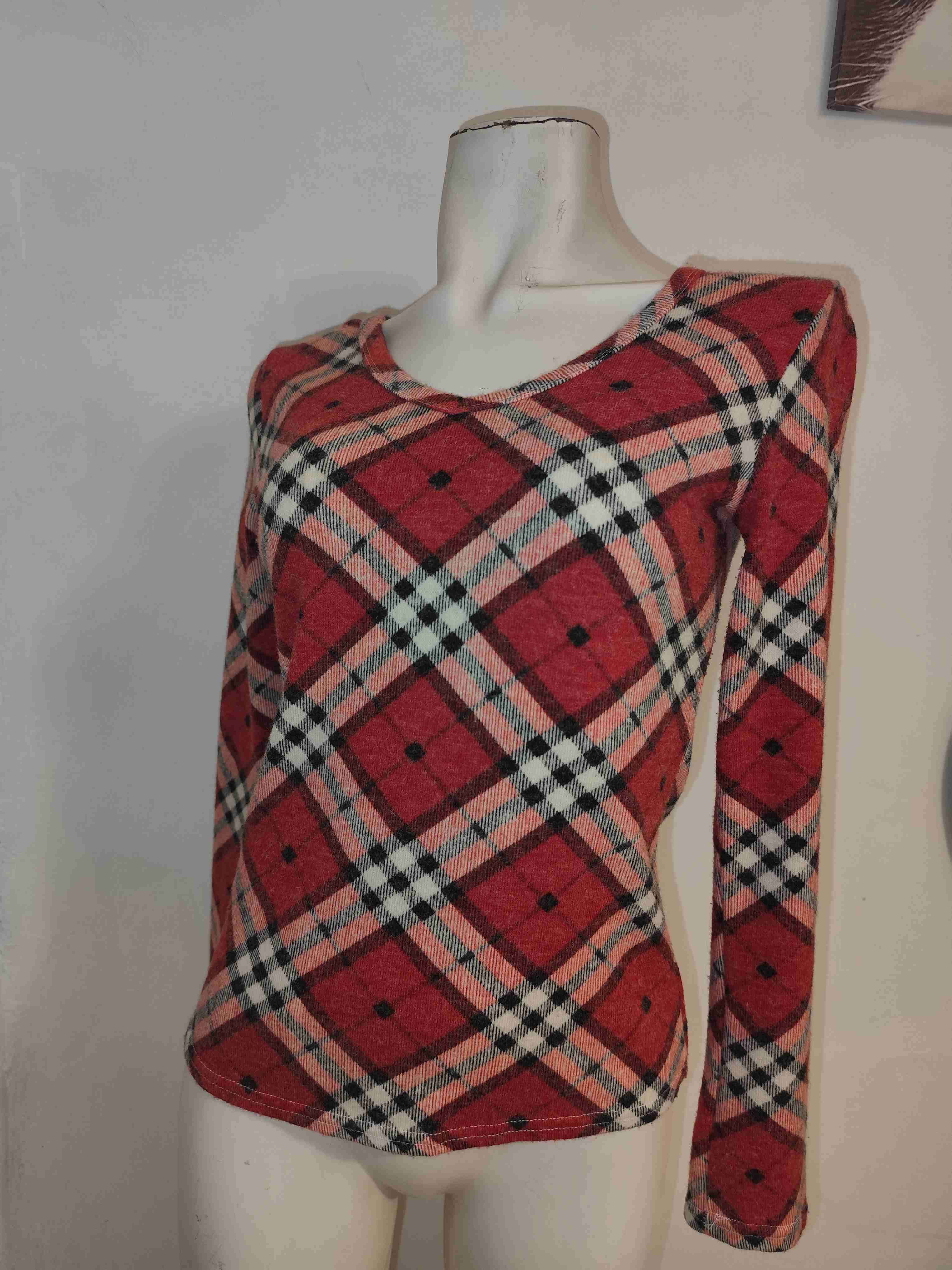 Suéter escocés rojo — talla m - miniatura 3