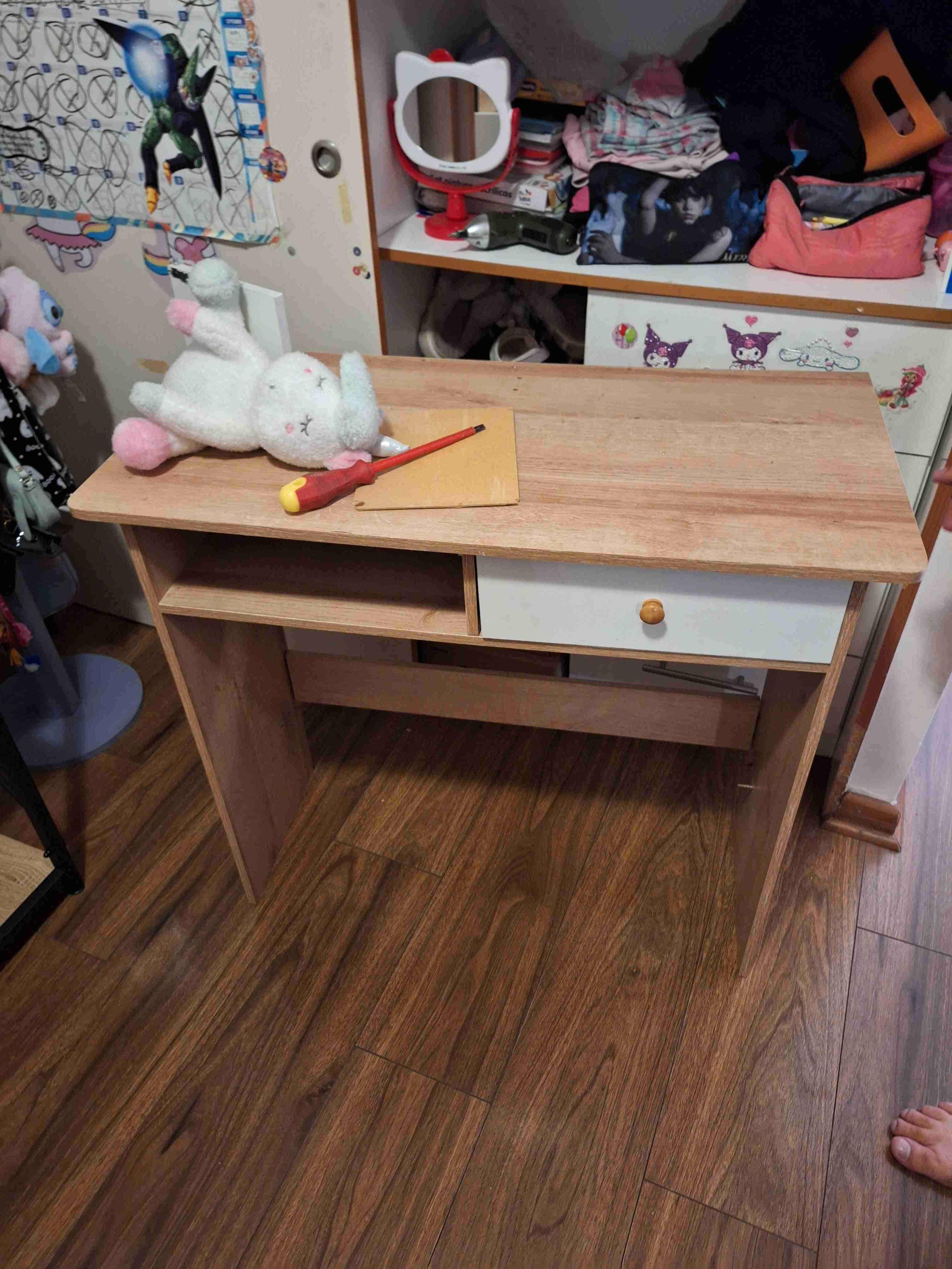 Tocador de madera con espejo - miniatura 3