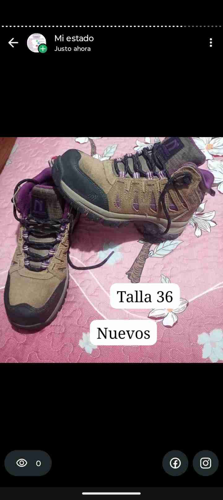 Botas de trekking color beige