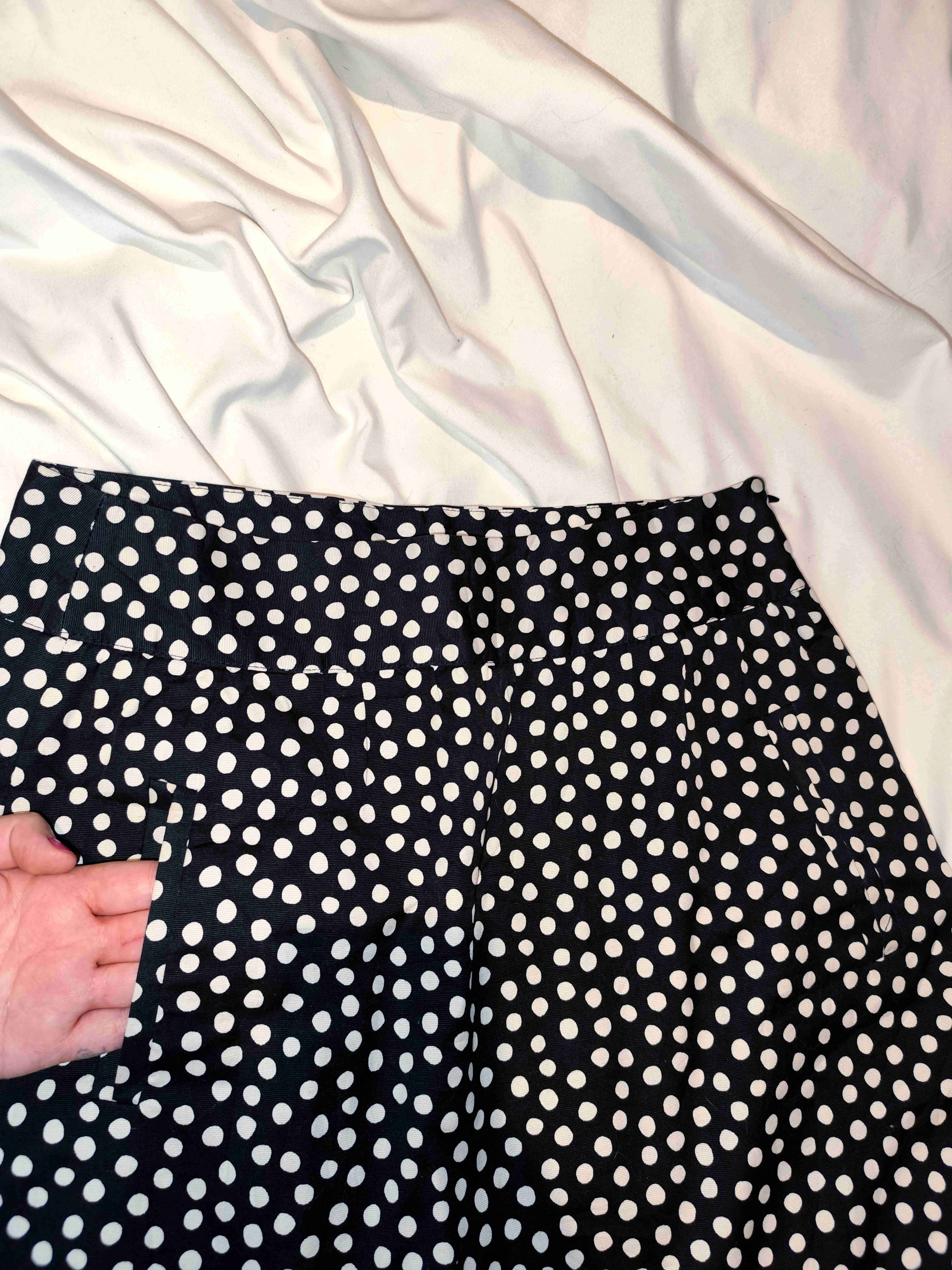 Falda negra con lunares vintage Zara — talla m - miniatura 3