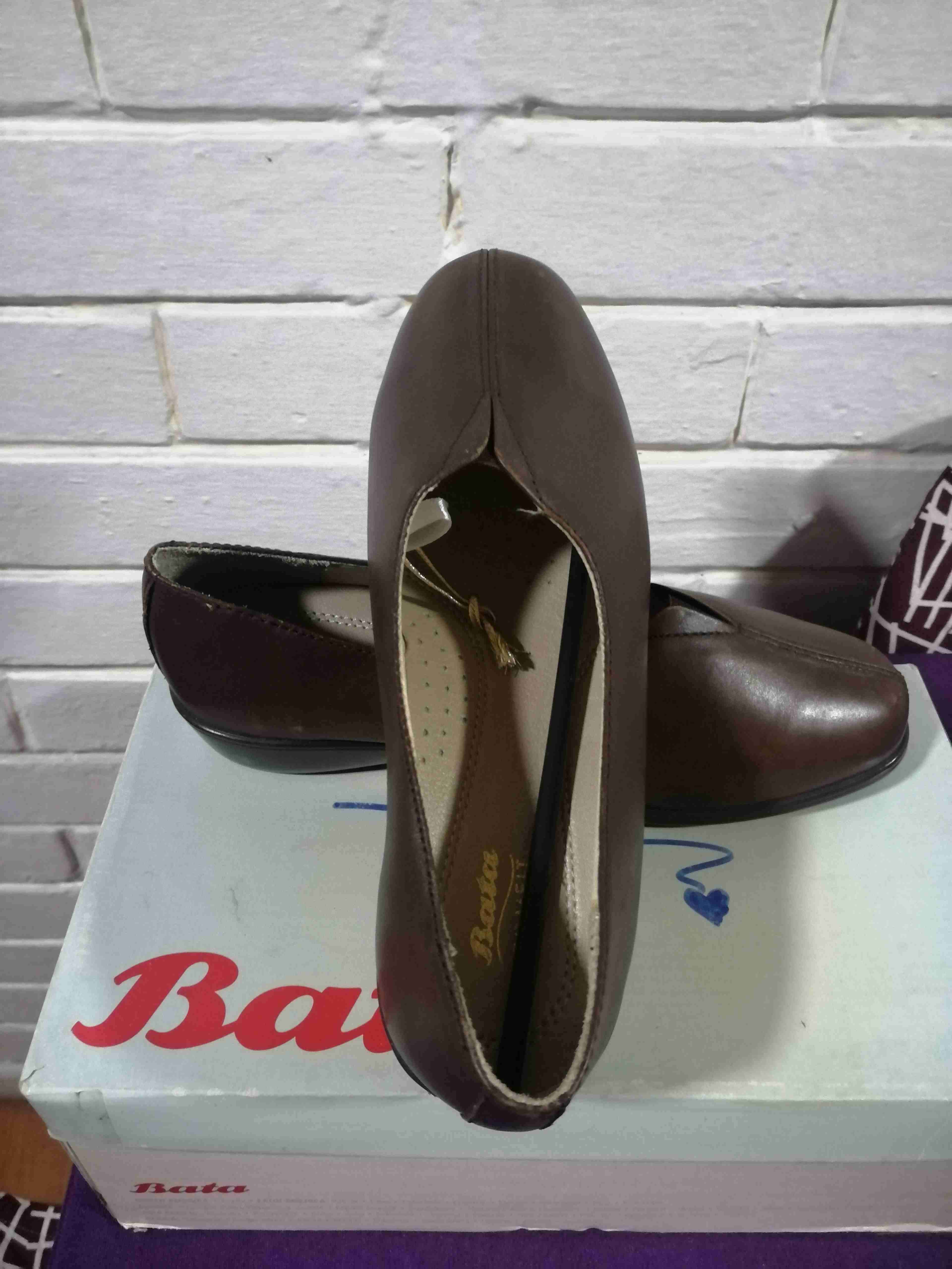 Zapatos de cuero Bata marrones - miniatura 2