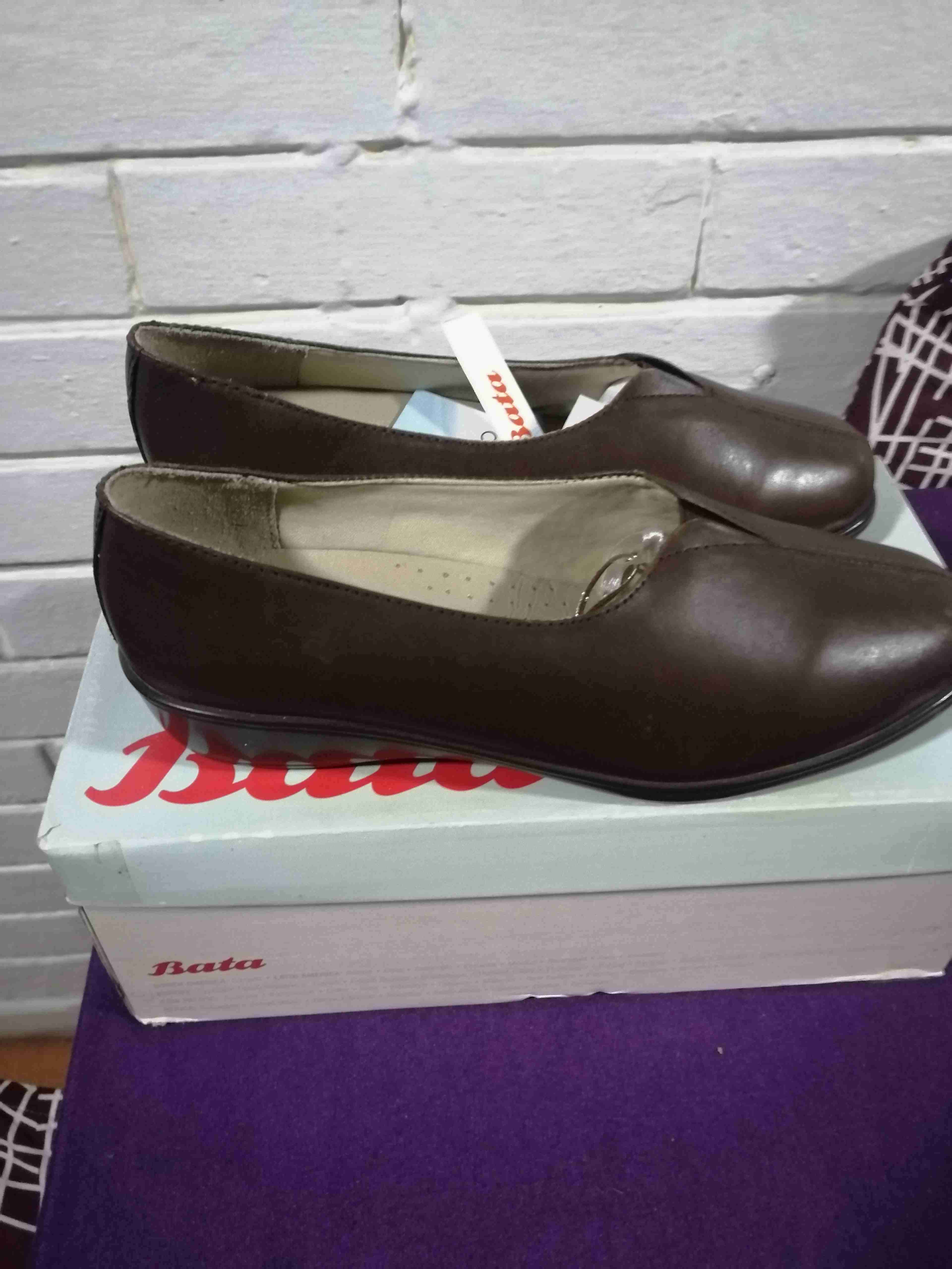 Zapatos de cuero Bata marrones - miniatura 3