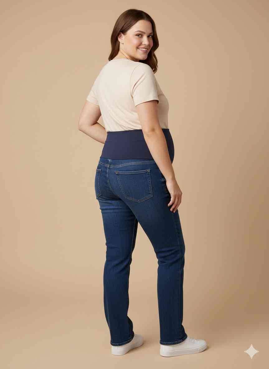 Jeans maternales azul oscuro XL - miniatura 2