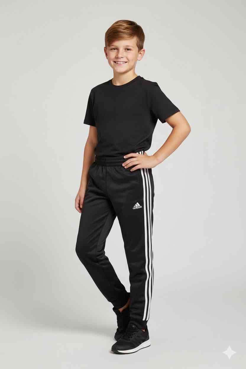 Pantalón deportivo negro para niño talla 10