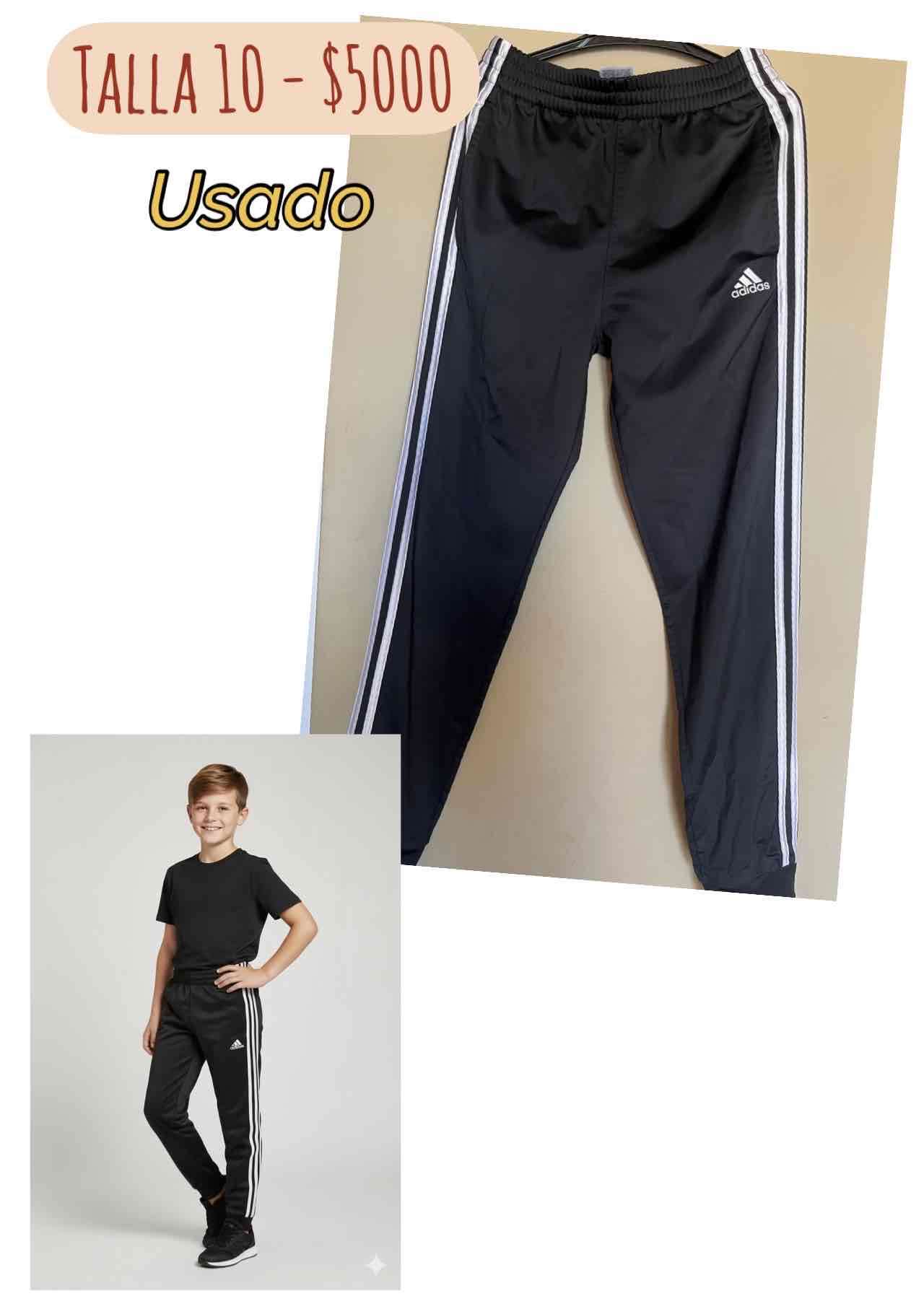 Pantalón deportivo negro para niño talla 10 - miniatura 2