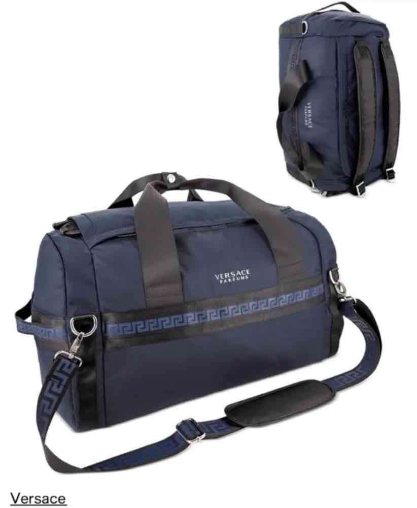 Bolso de viaje Versace azul