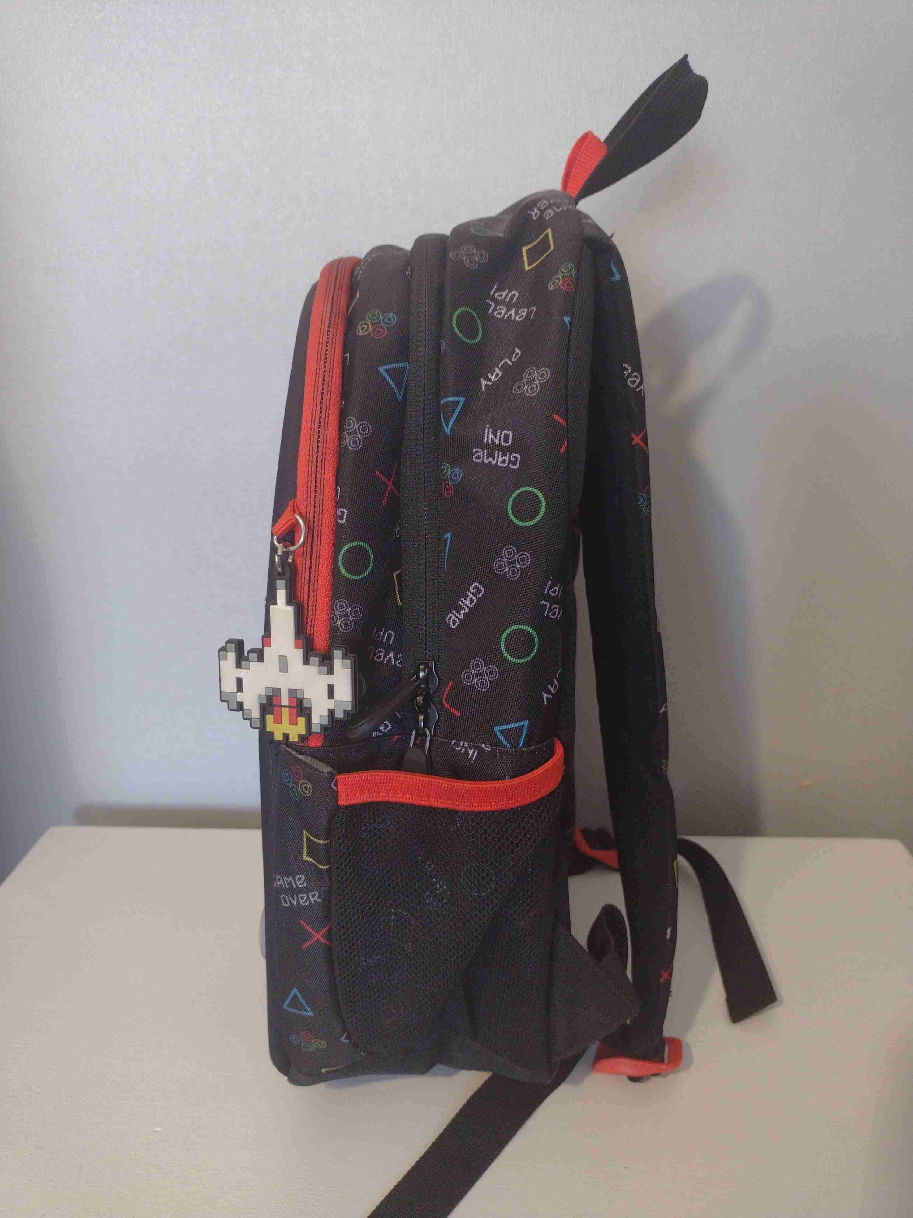 Mochila Xtrem diseño gamer negra - miniatura 2