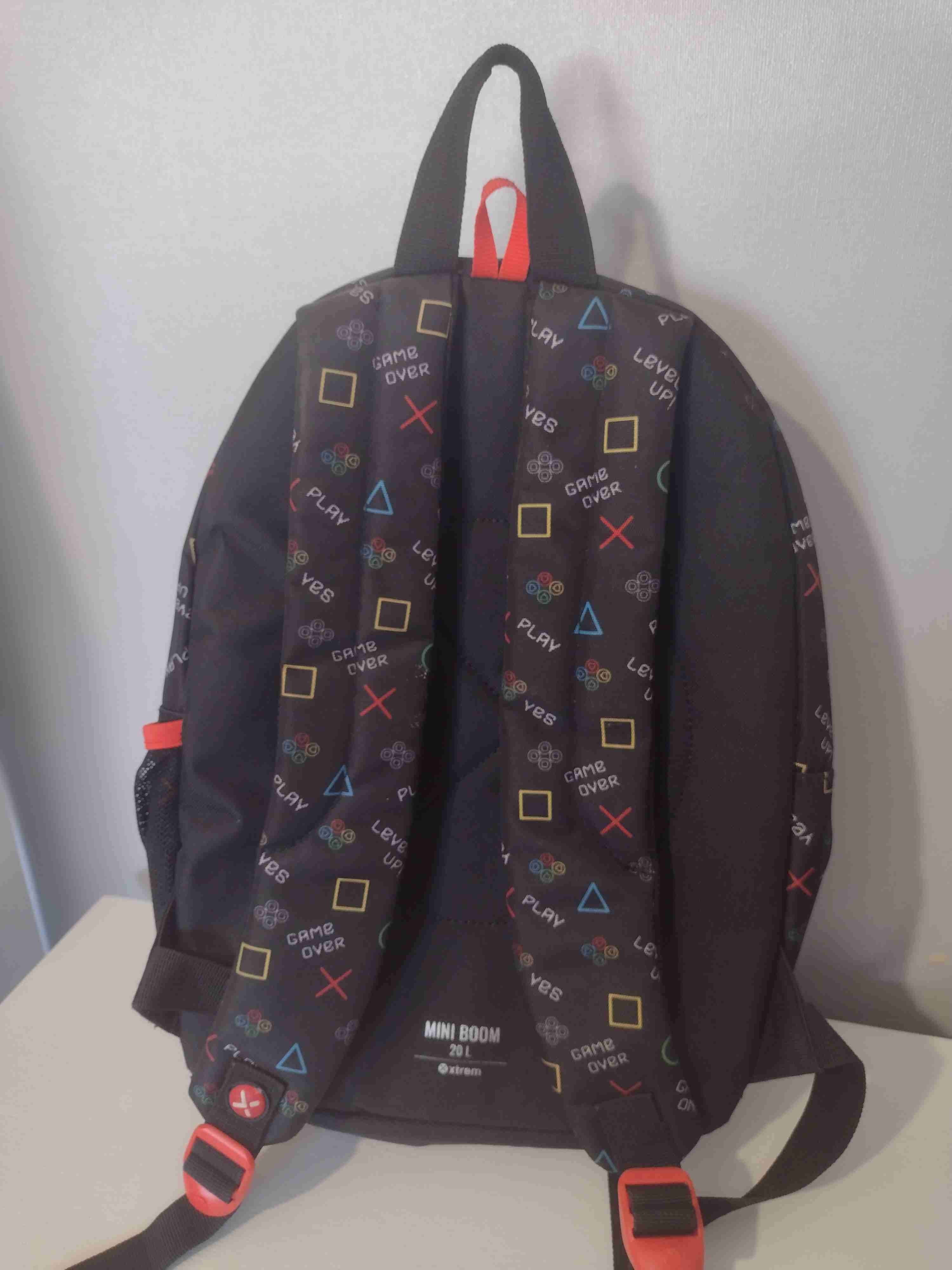 Mochila Xtrem diseño gamer negra - miniatura 3