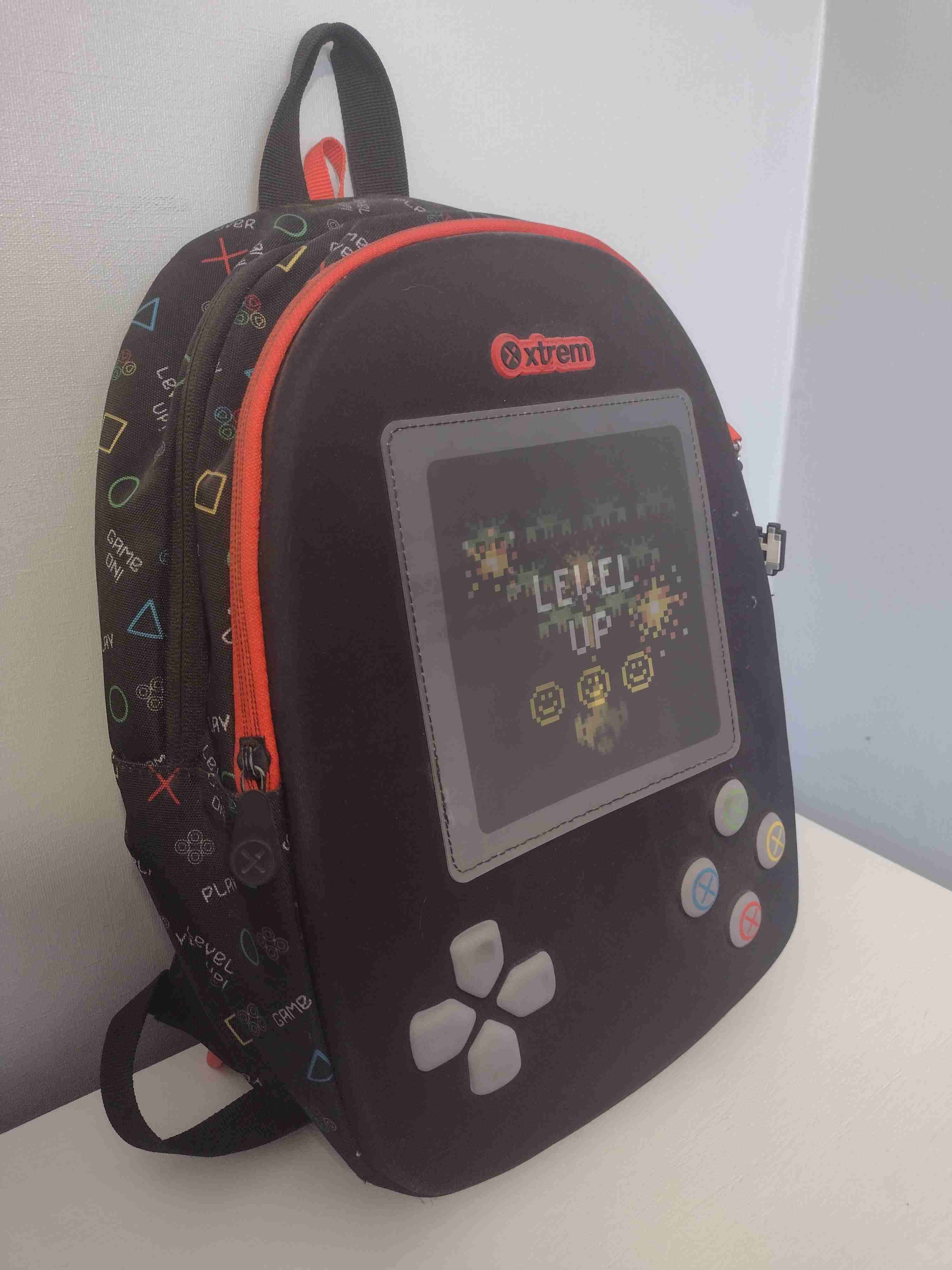 Mochila Xtrem diseño gamer negra - miniatura 5