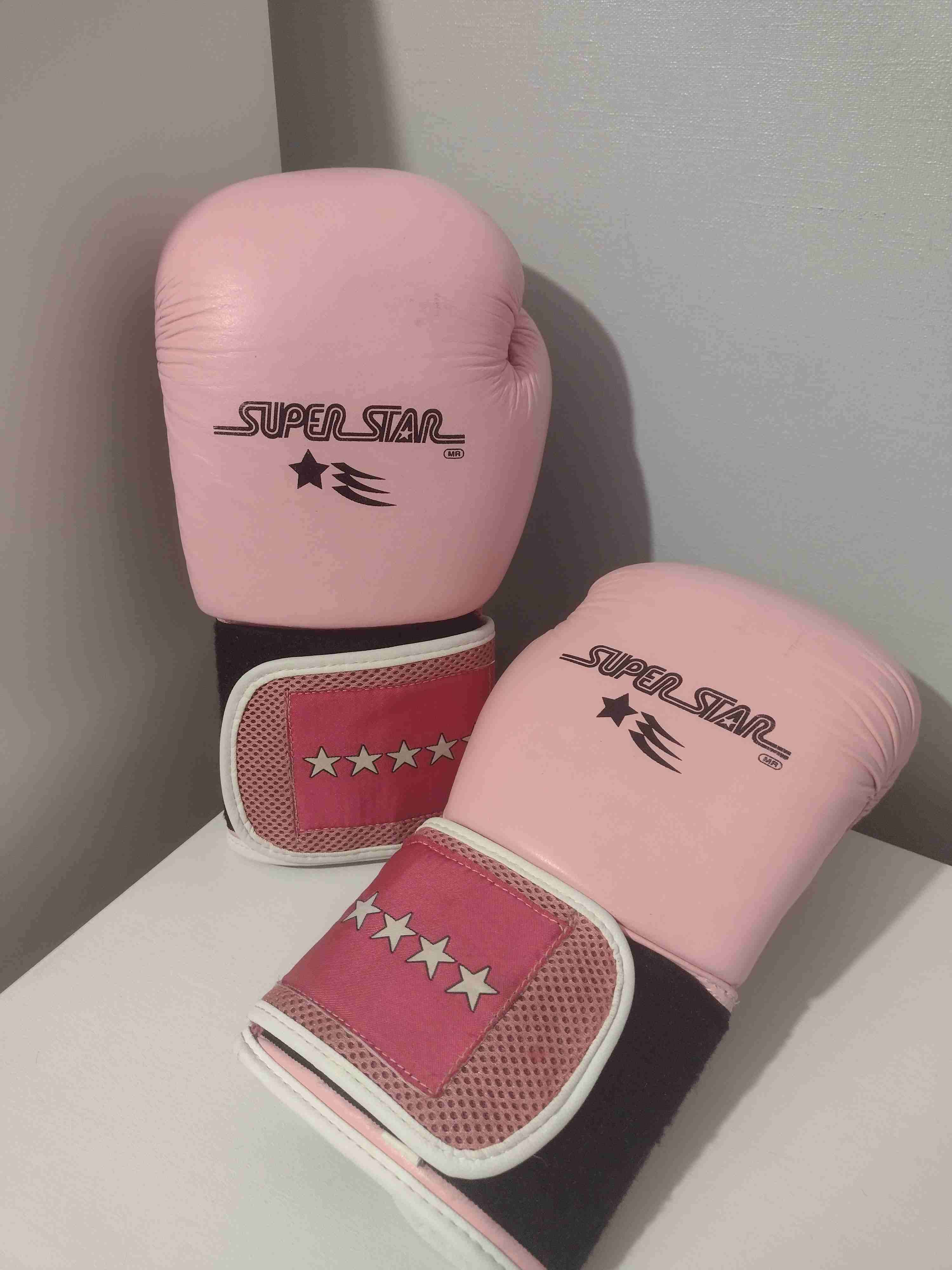Guantes de boxeo rosas Super Star - miniatura 2