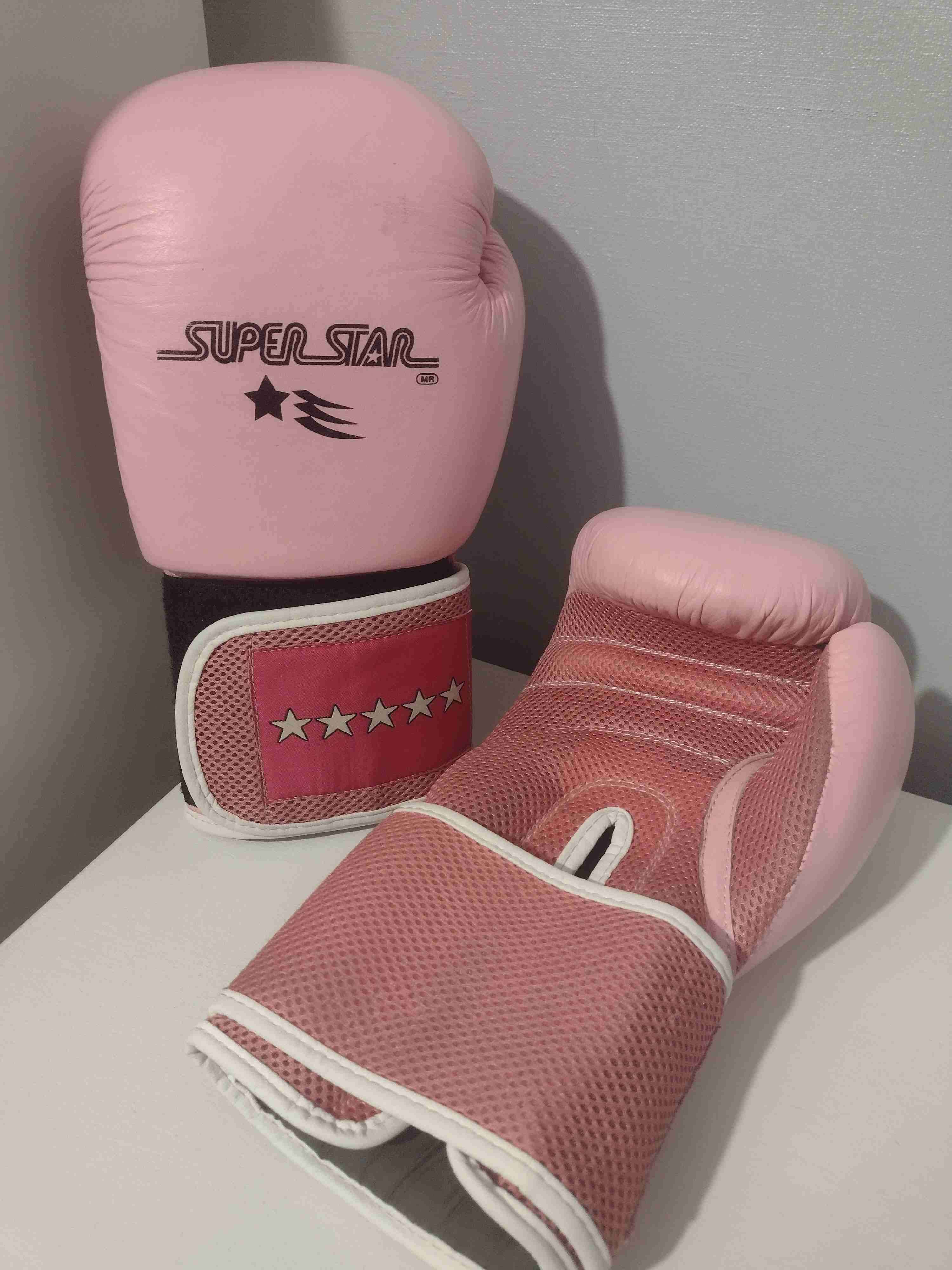 Guantes de boxeo rosas Super Star - miniatura 3