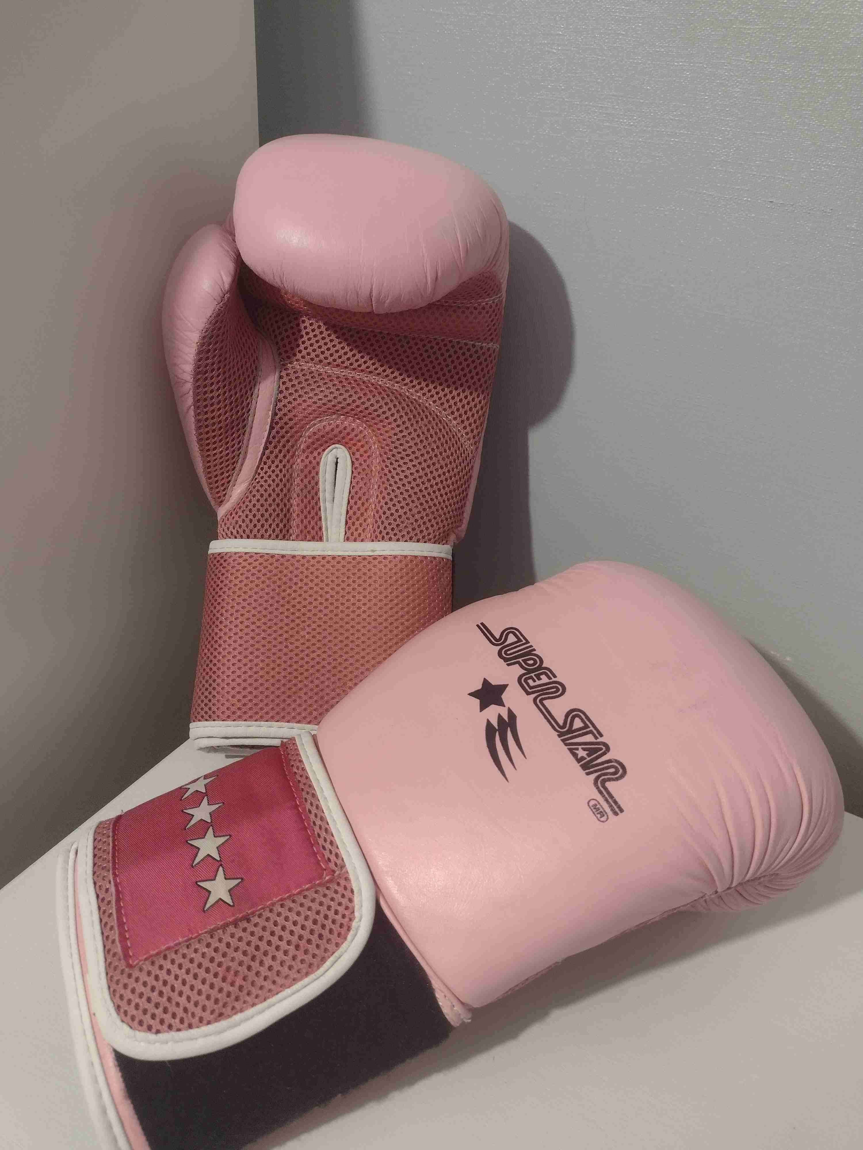 Guantes de boxeo rosas Super Star - miniatura 4