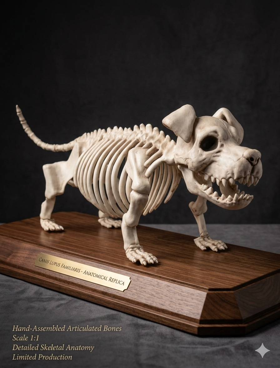 Esqueleto de perro articulado