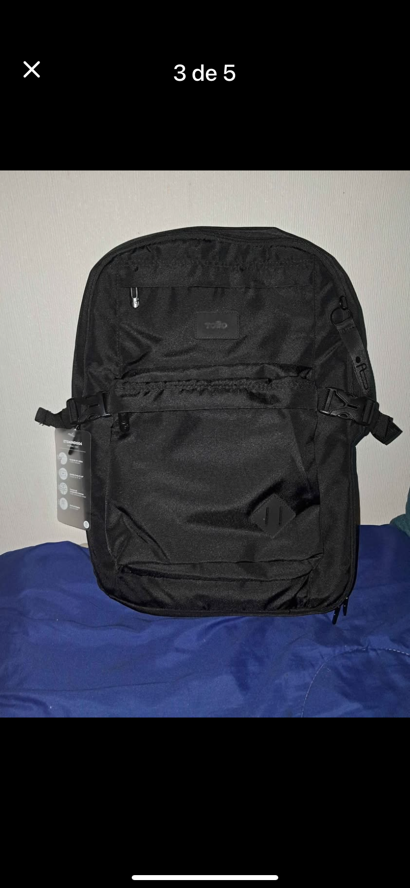 Mochila negra Targus nueva