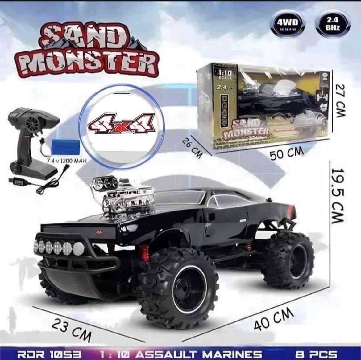 Camión Monster RC 1:10 Control remoto - miniatura 2