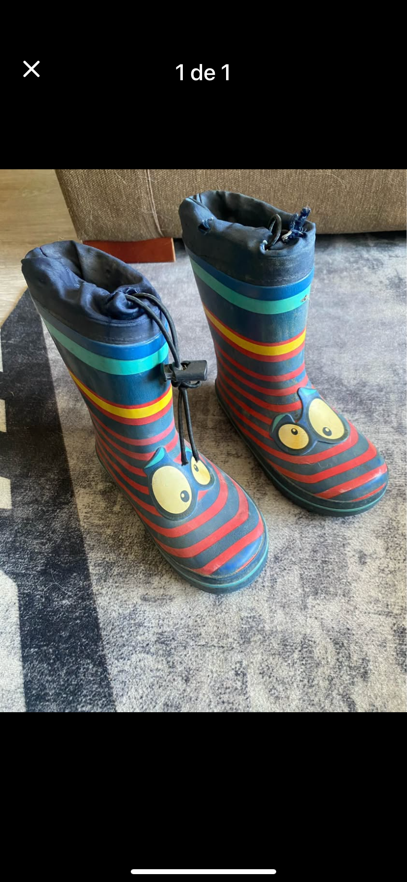 Botas de lluvia infantiles
