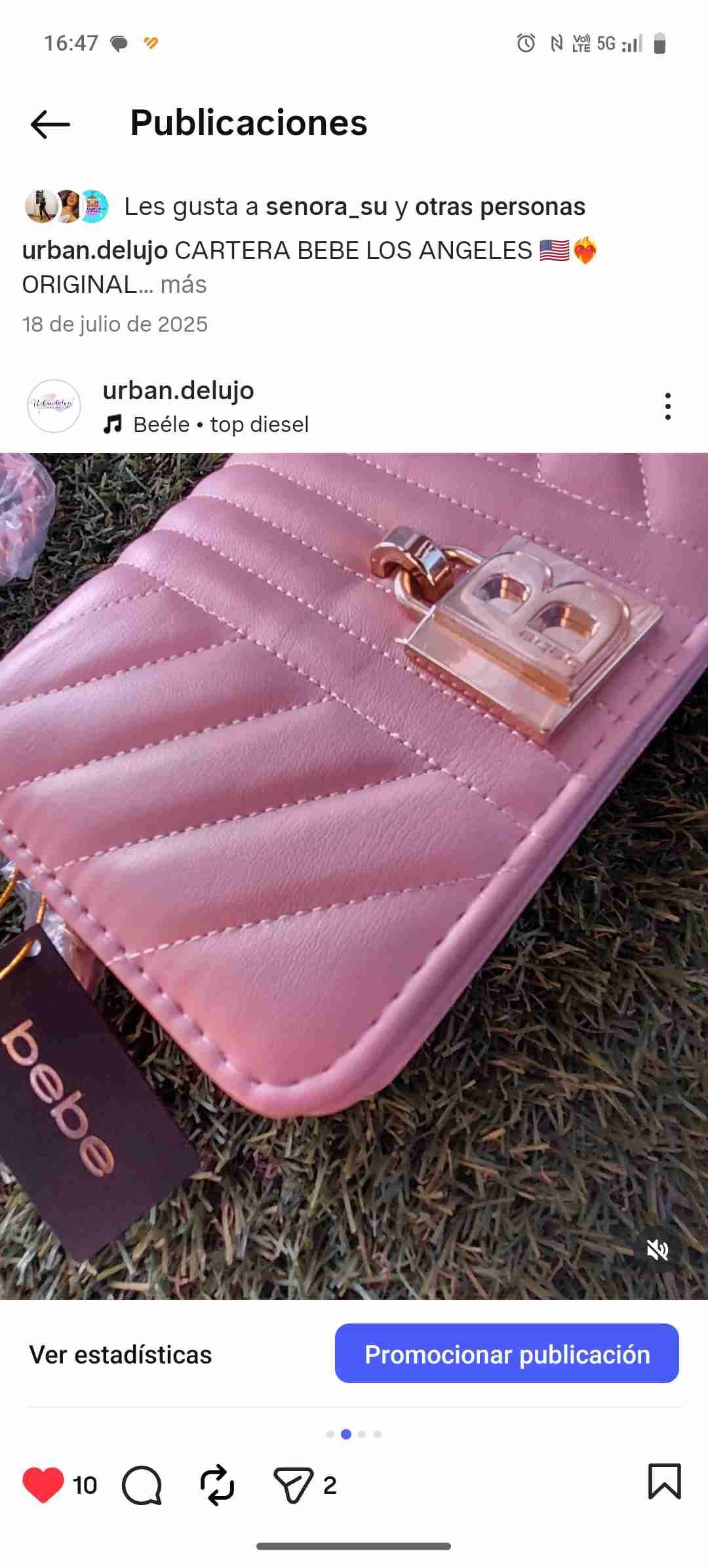 Cartera rosada Bebe nueva - miniatura 2