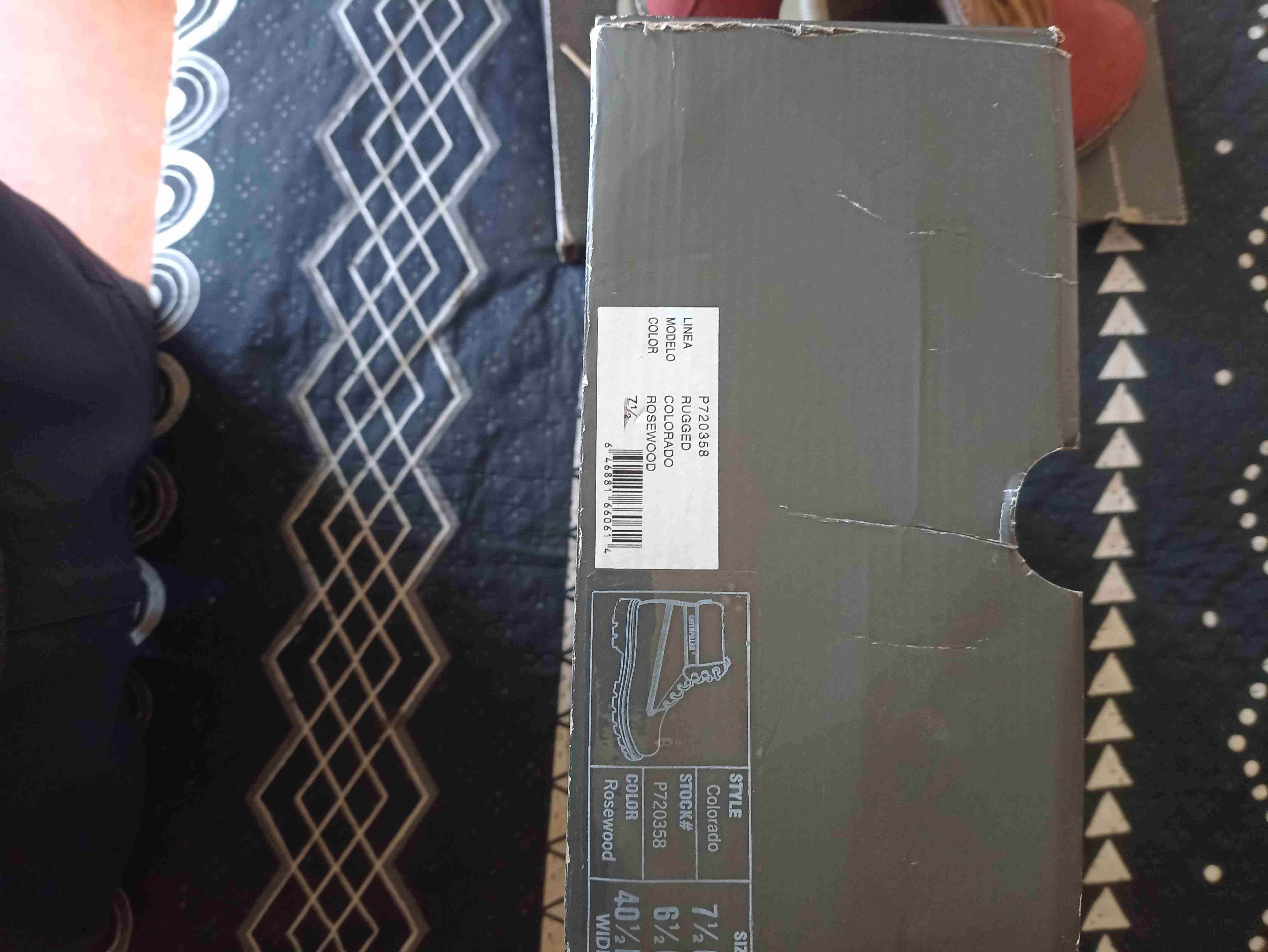 Botas CAT rojas usadas - 3