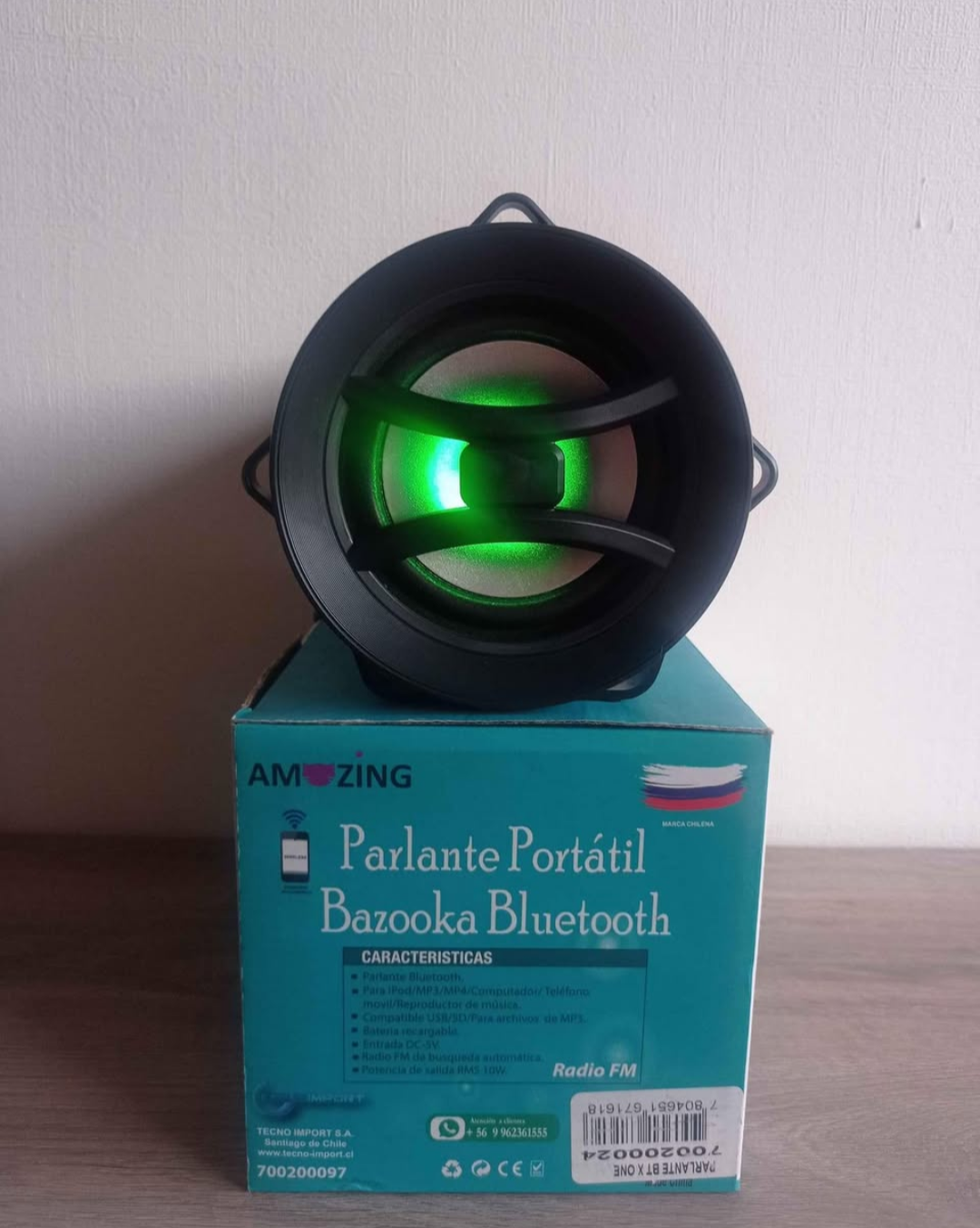Parlante portátil Bluetooth AMOZING - miniatura 2
