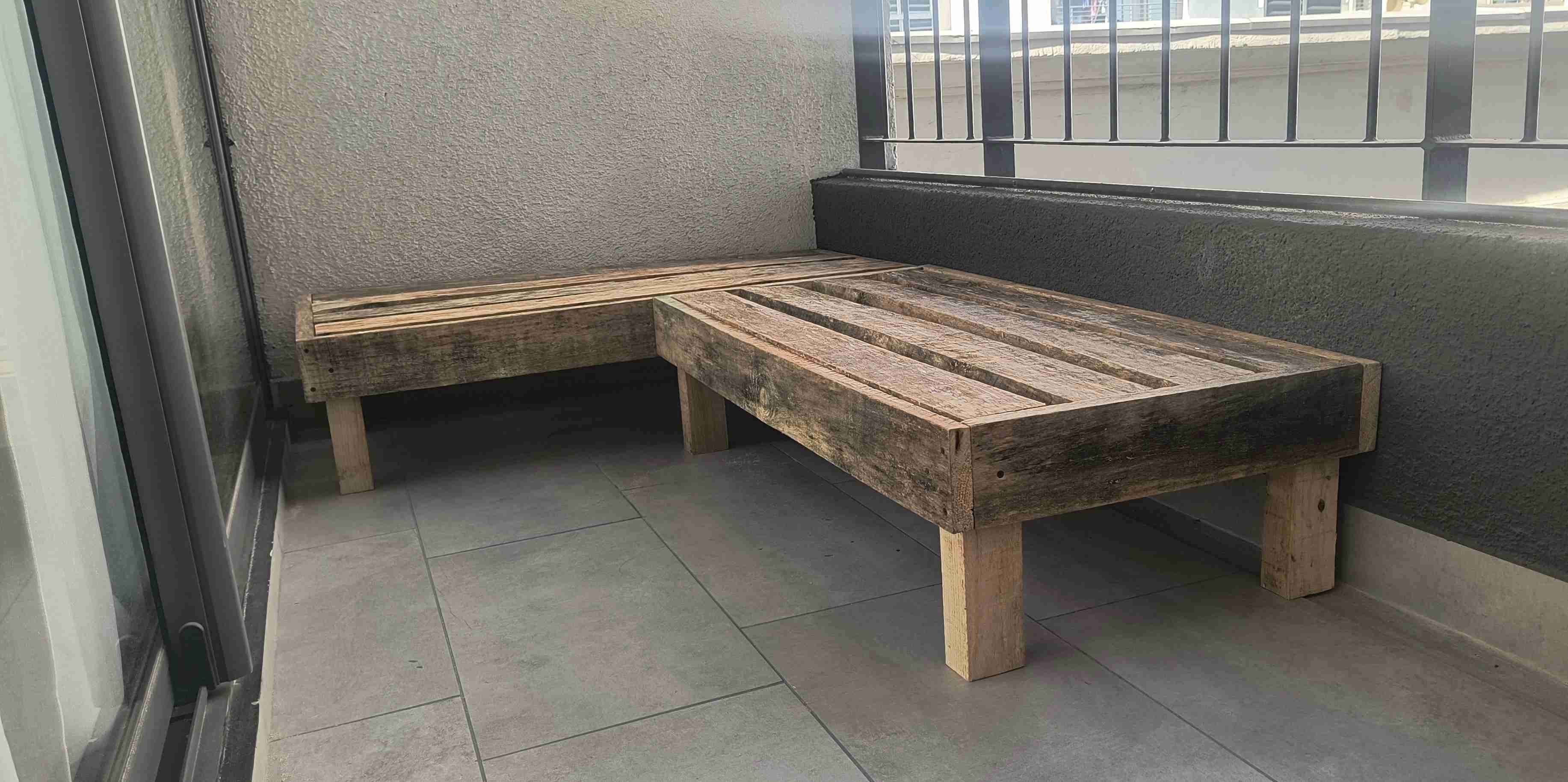 Bancos de terraza de madera - miniatura 2