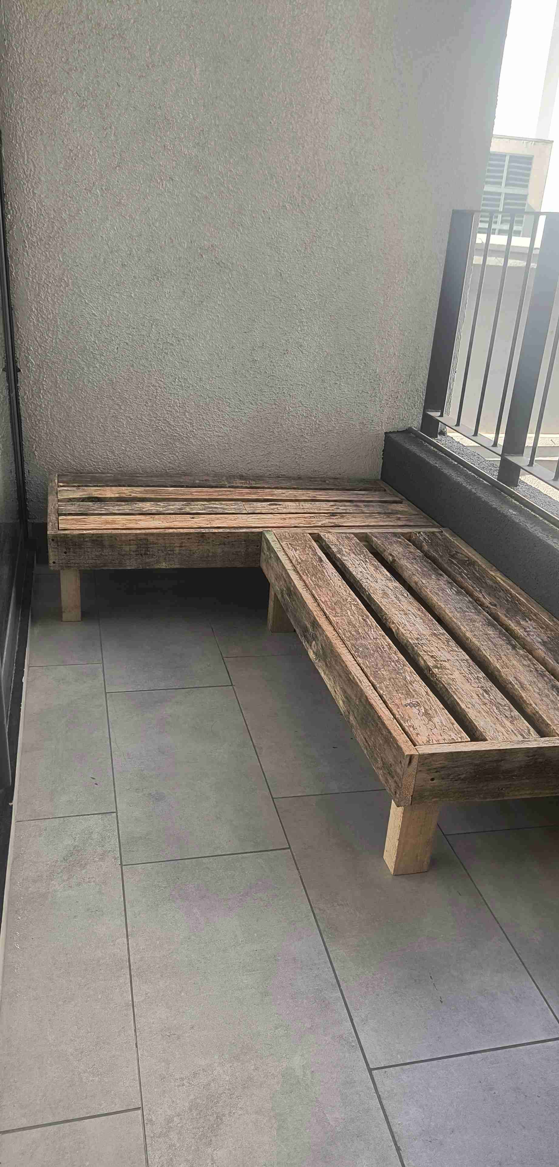 Bancos de terraza de madera - miniatura 4