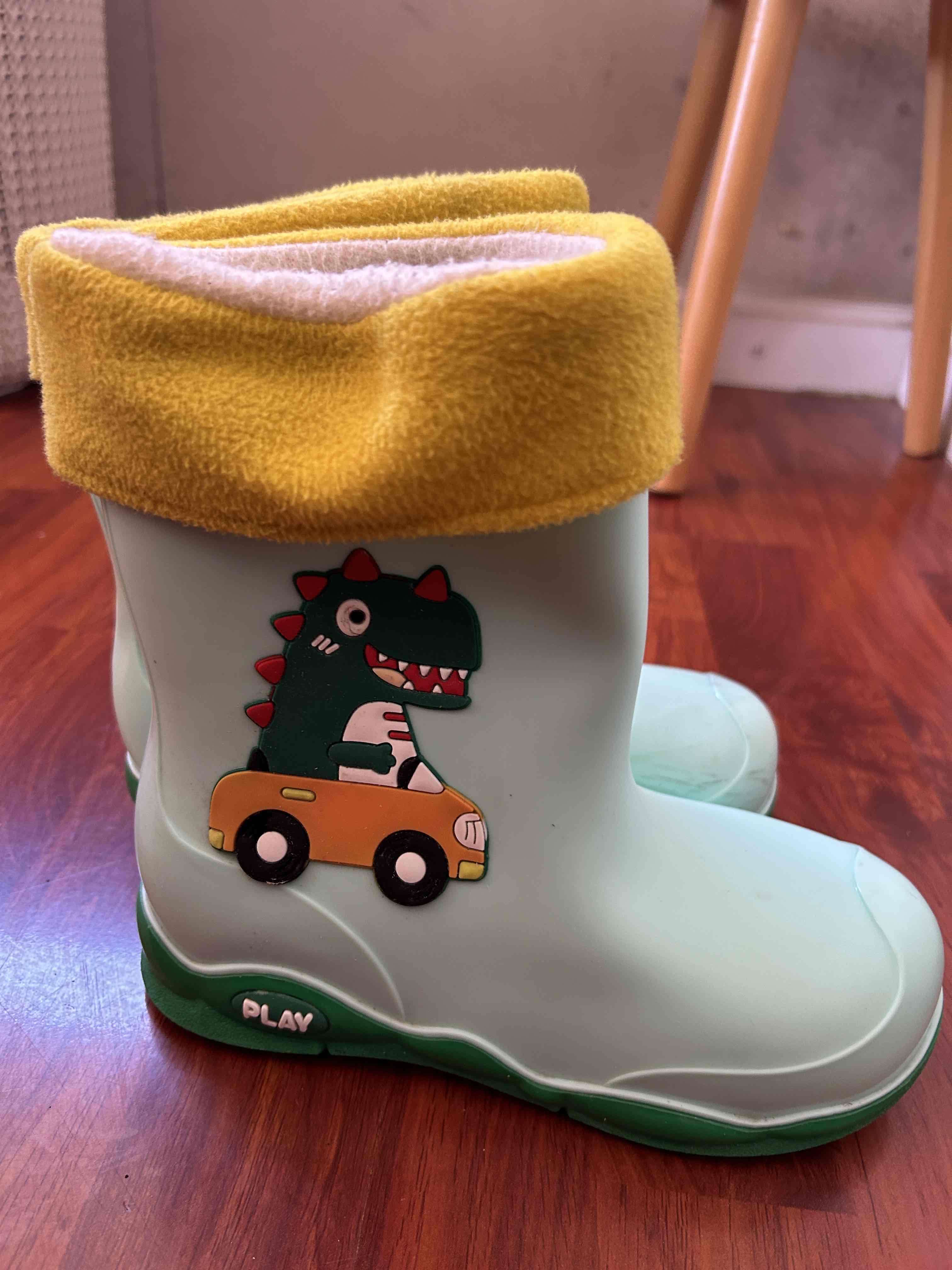 Botas de lluvia infantiles verdes - miniatura 2
