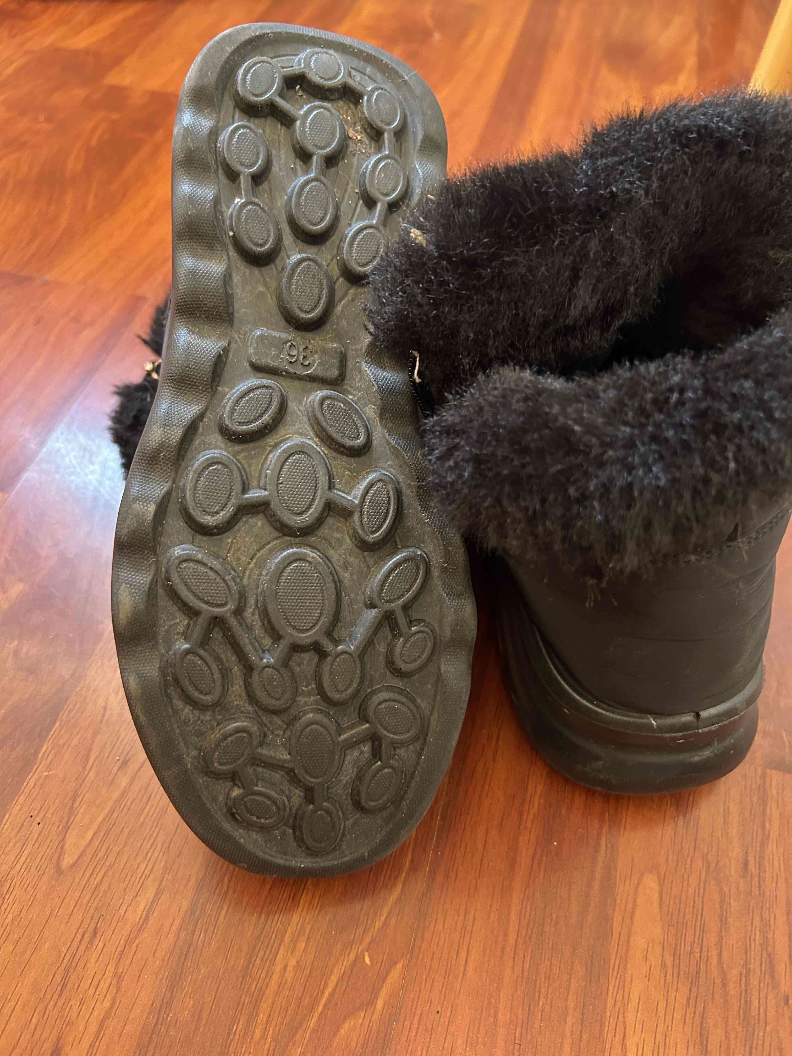 Botas de invierno negras con forro - miniatura 4