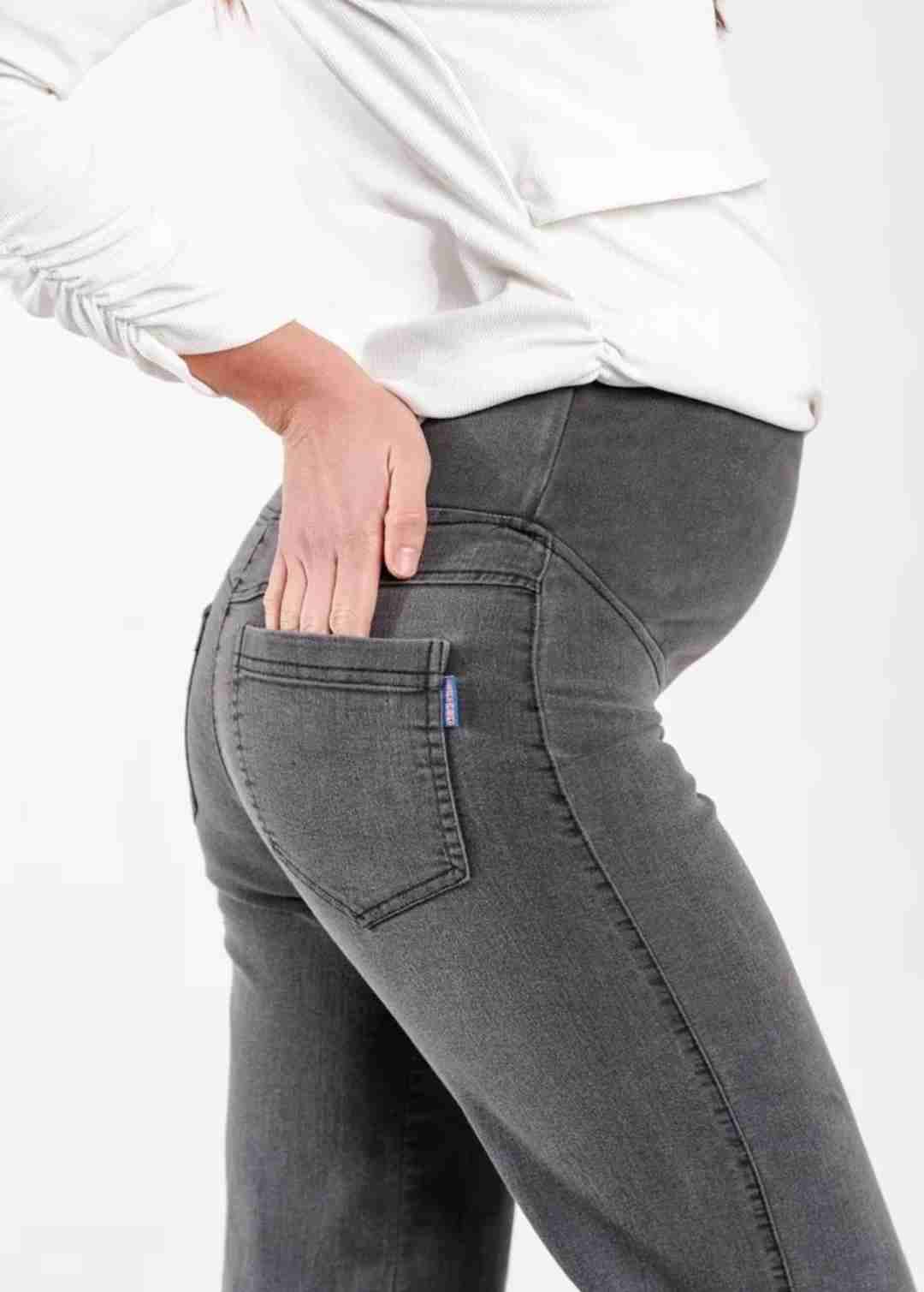 Jeans palazzo maternal ceniza talla L