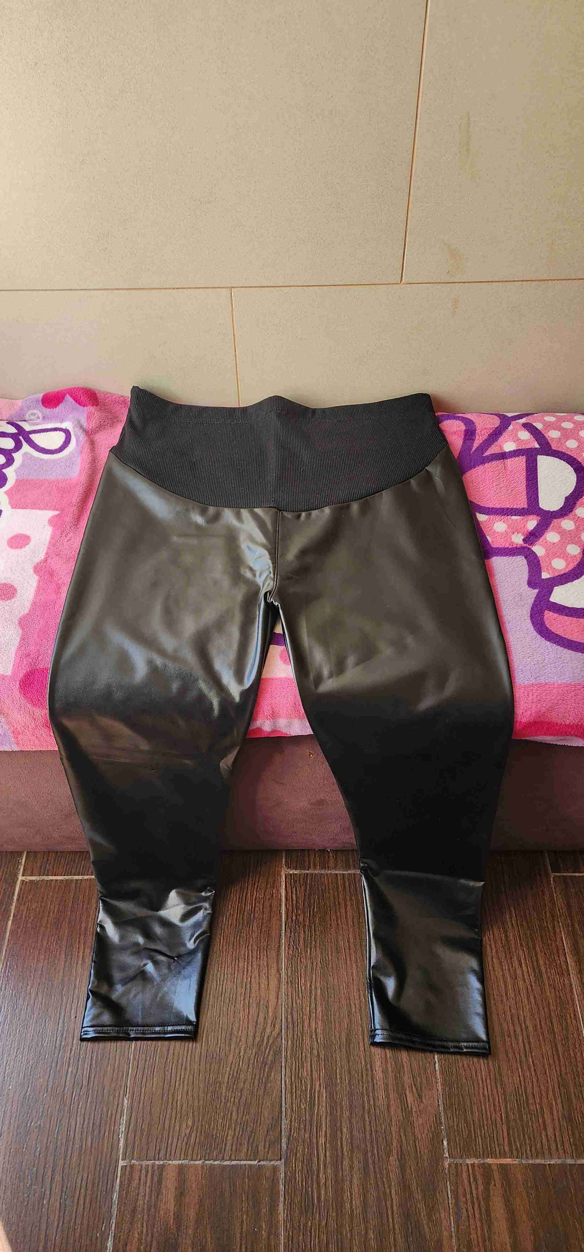 Legging maternal eco cuero negro Xl - miniatura 6