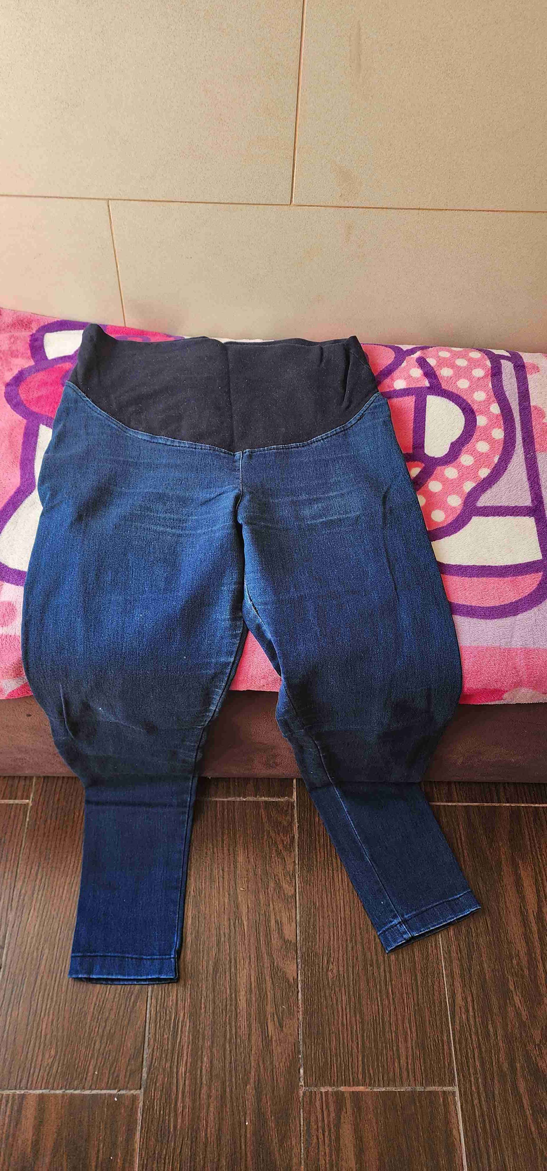 Jeans maternal azul talla S 36/38