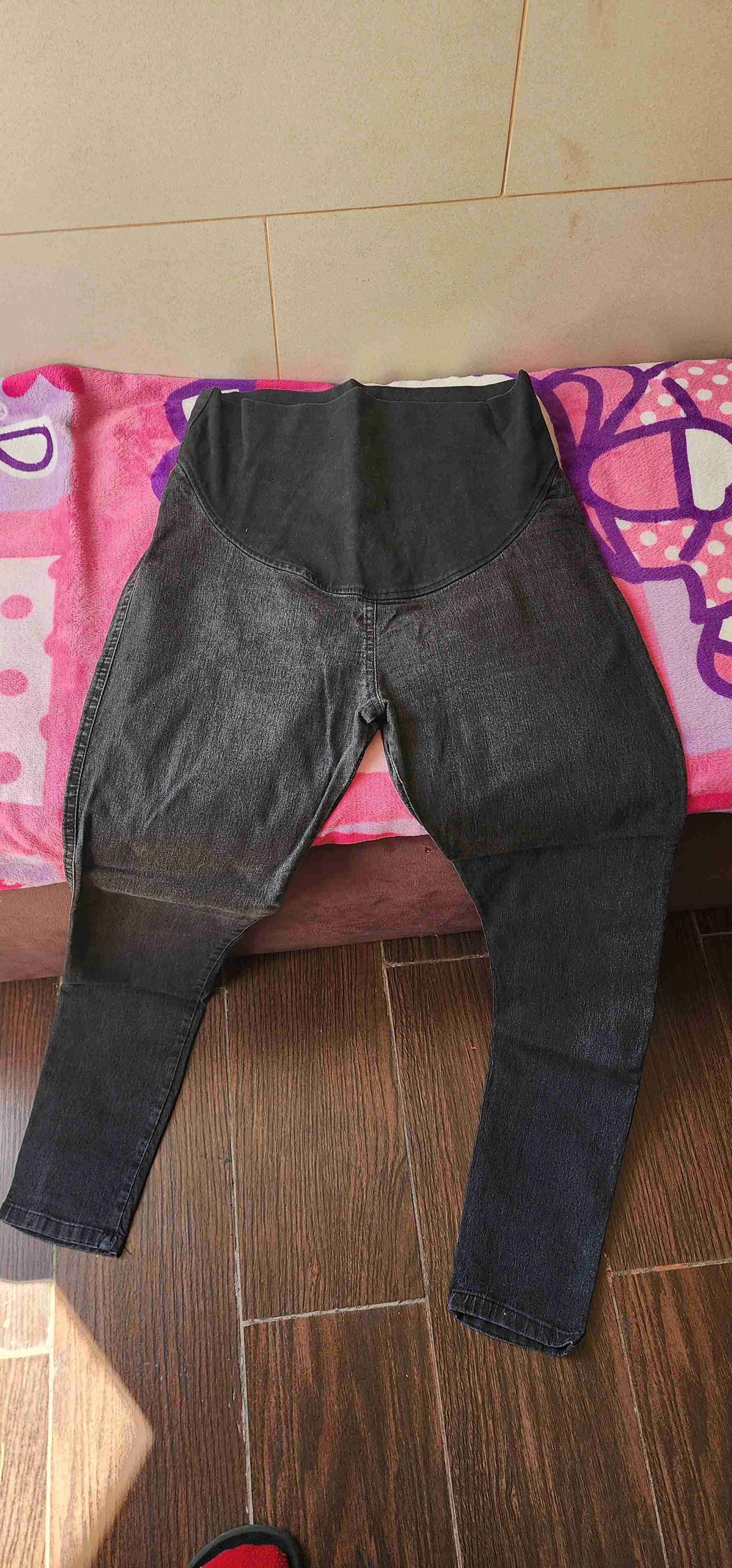 Jeans maternal negro talla S 36/38