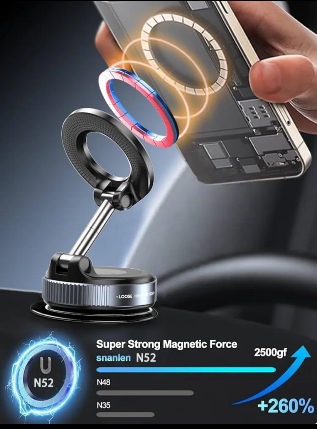 Soporte magnético para celular - miniatura 3