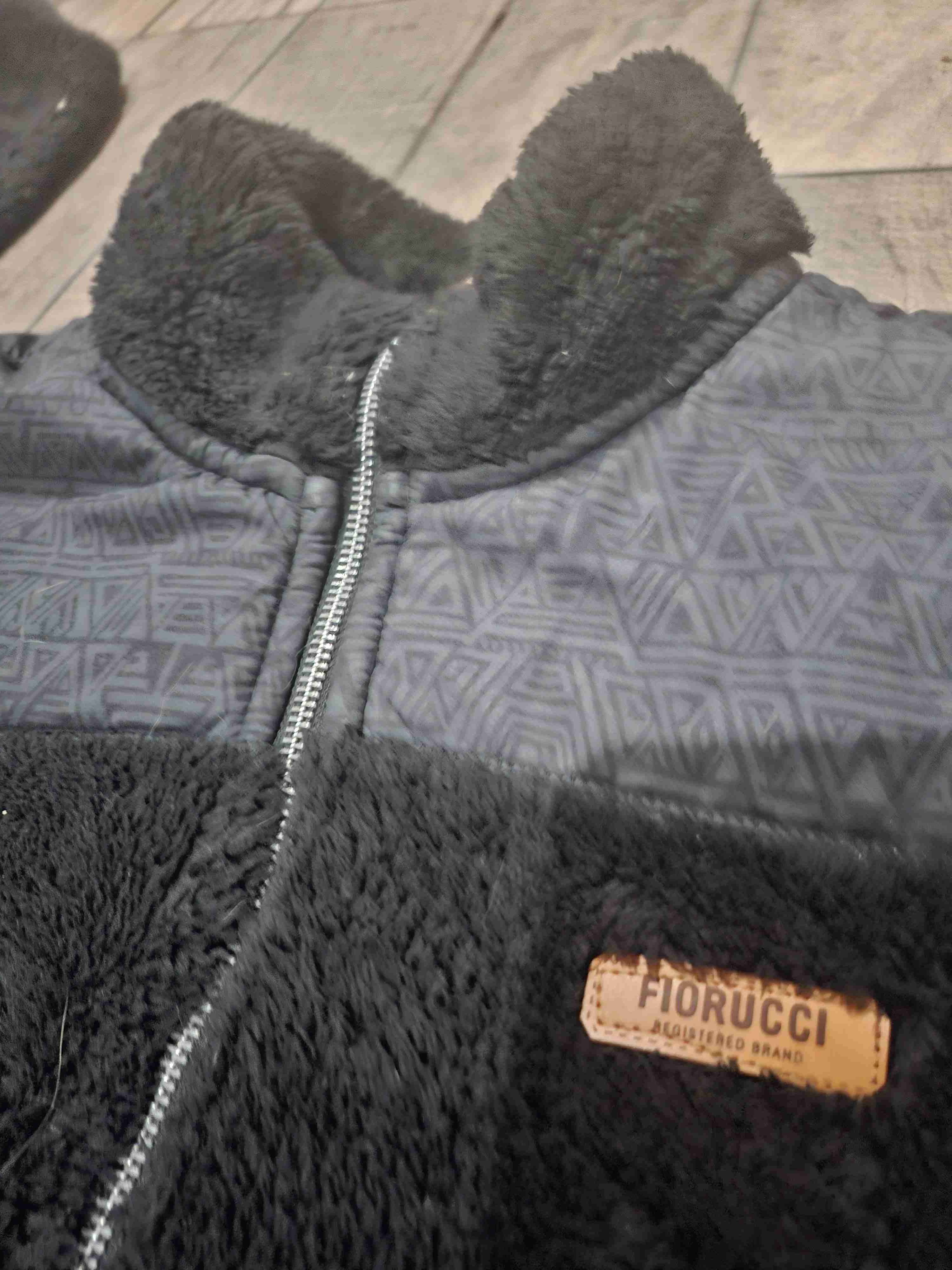 Chaqueta polar negra fiorucci original talla s - miniatura 2