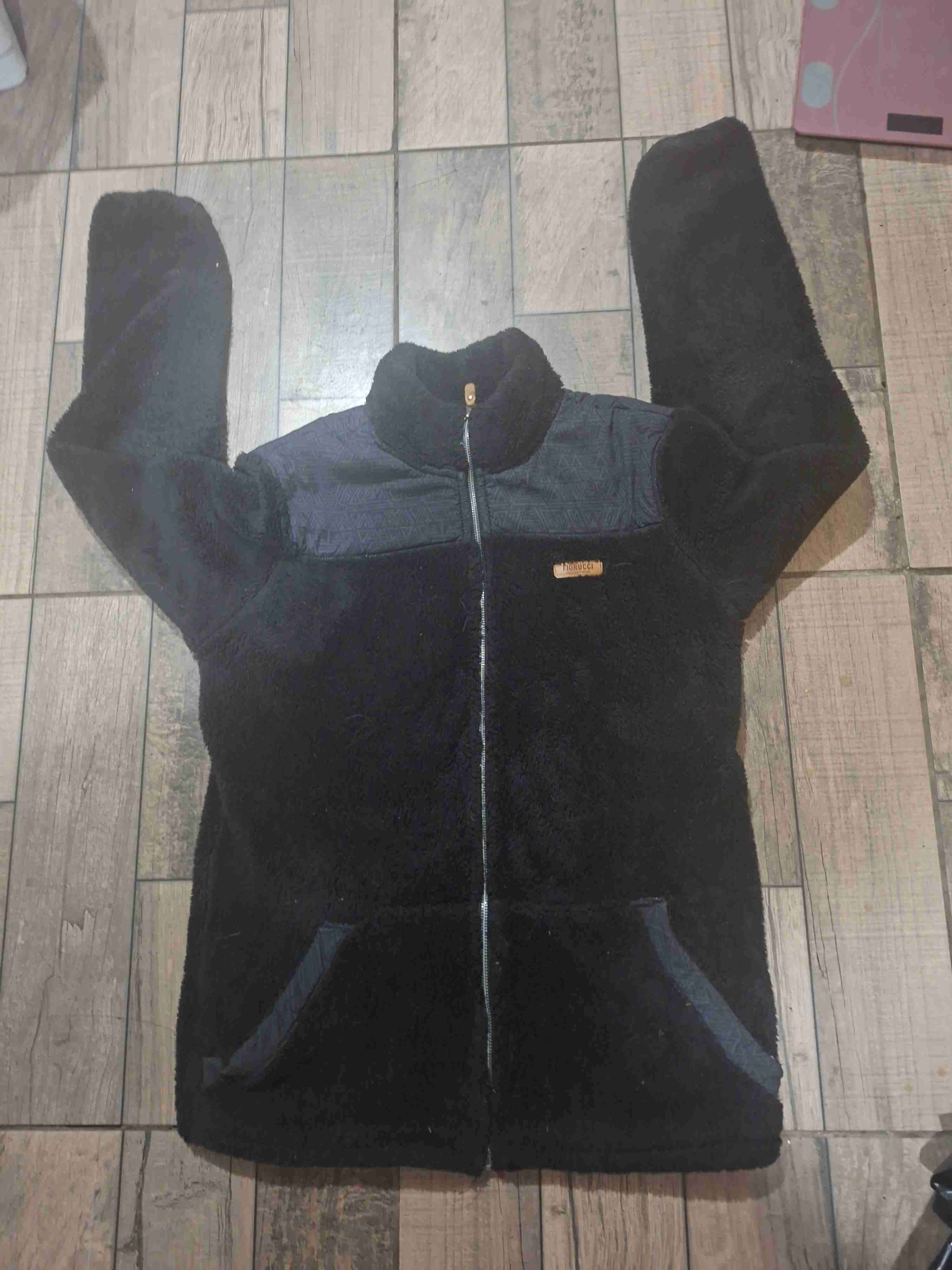 Chaqueta polar negra fiorucci original talla s - miniatura 3