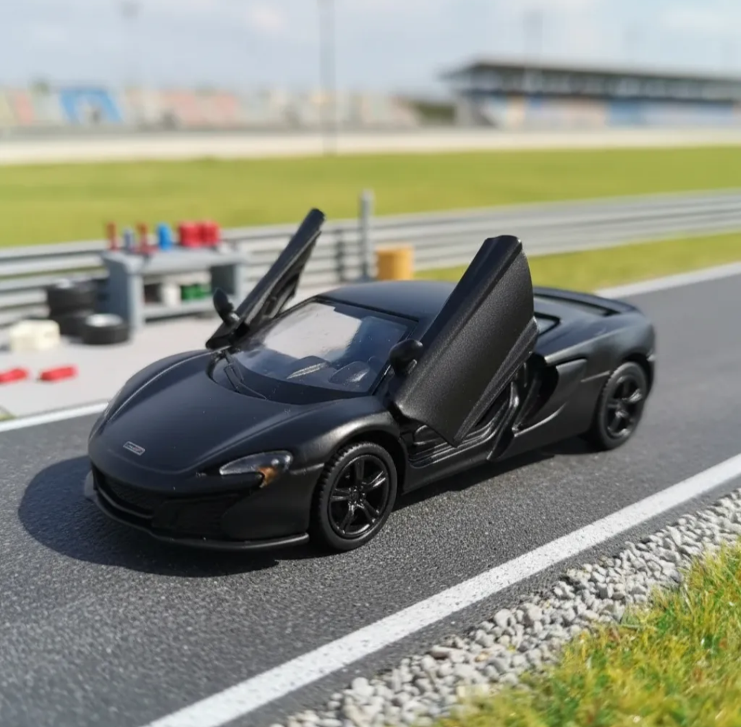 3 Autos a escala azul deportivo, Negro Deportivo - miniatura 2