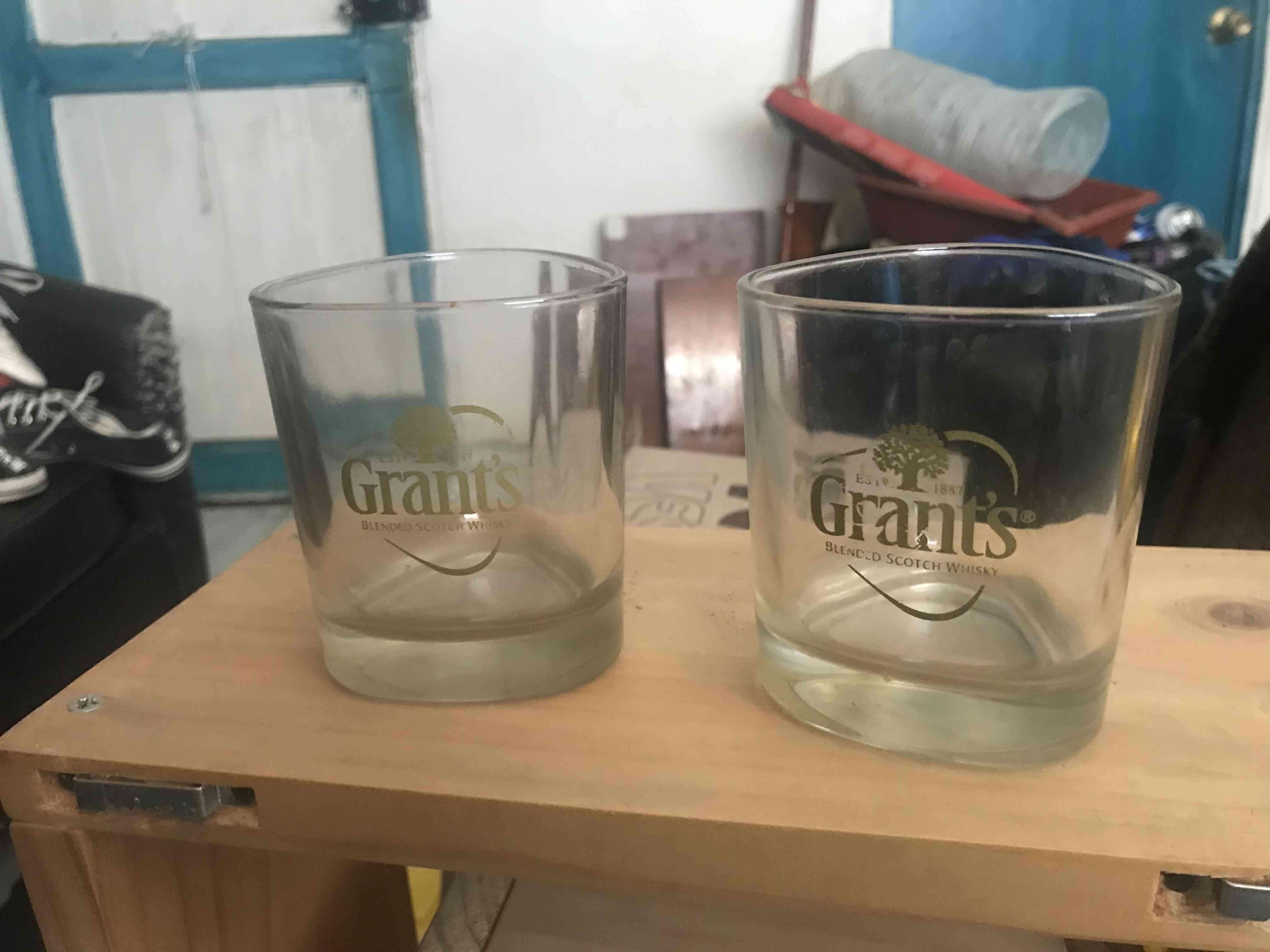 Vasos de whisky Grant's